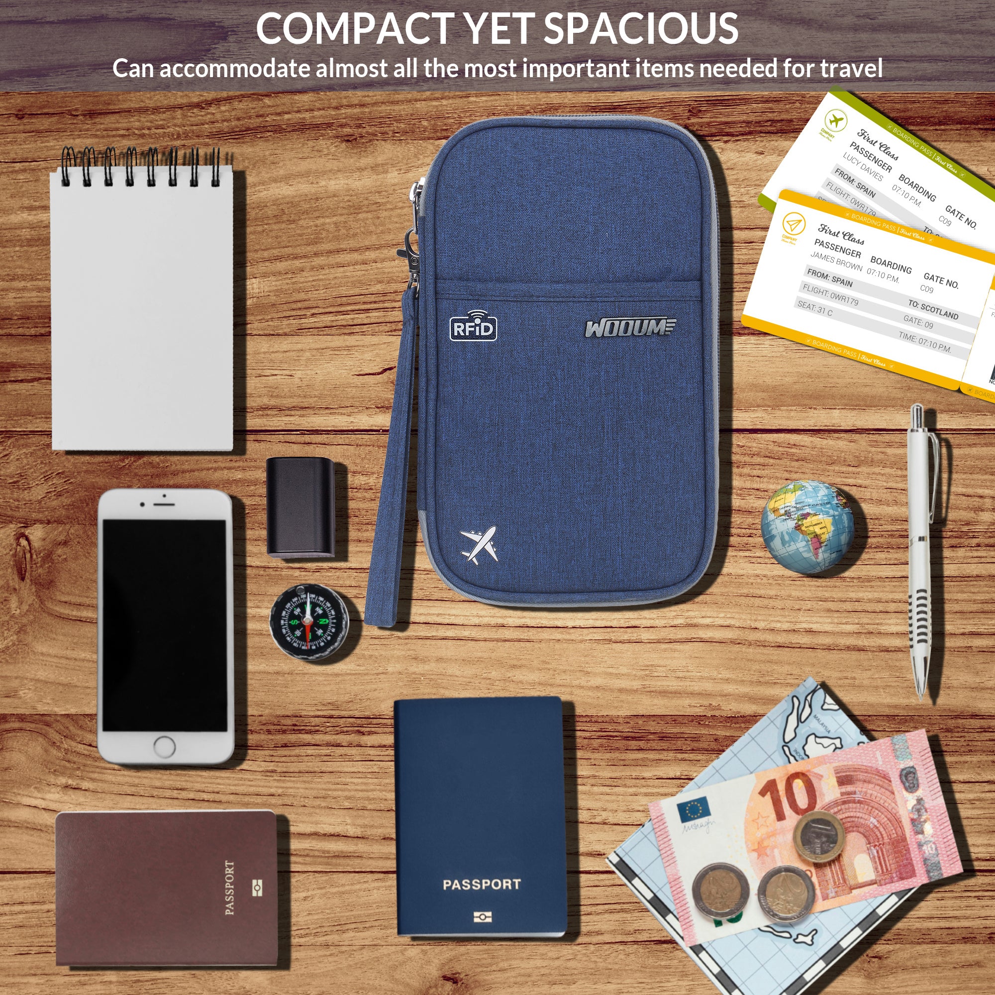 Passport Holder Boarding Pass Holder & Pen Holder