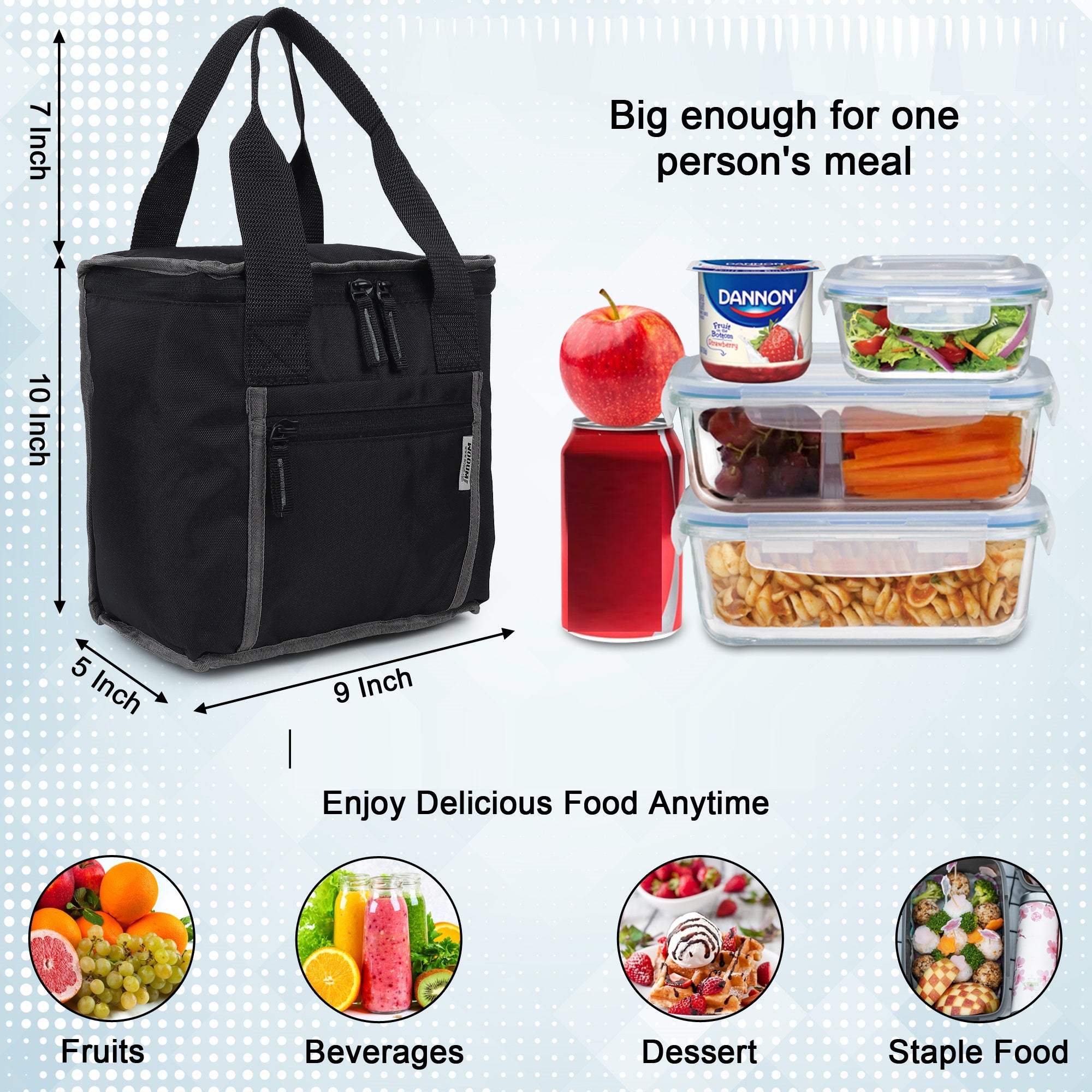 Lunch Tiffin Bag, Travel Lunch holder ,Food Storage