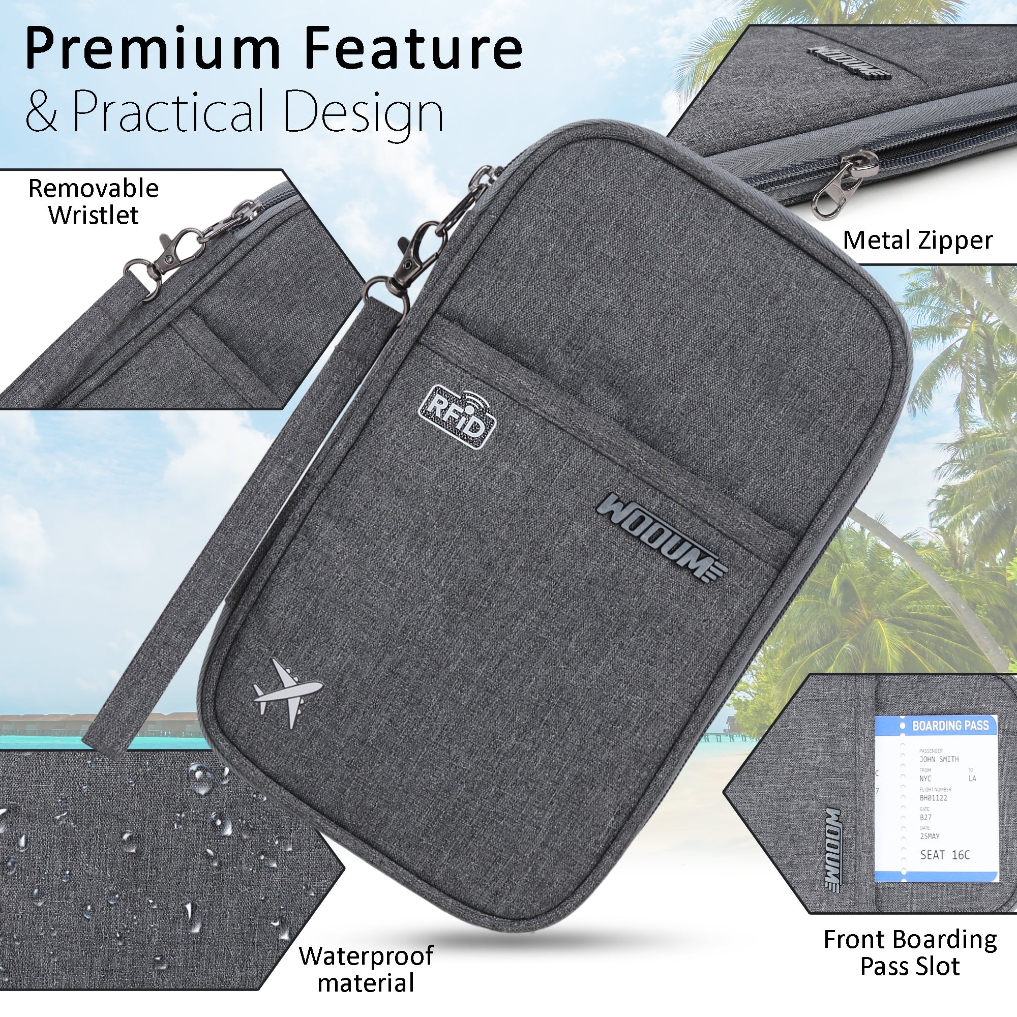 Passport Holder Boarding Pass Holder & Pen Holder