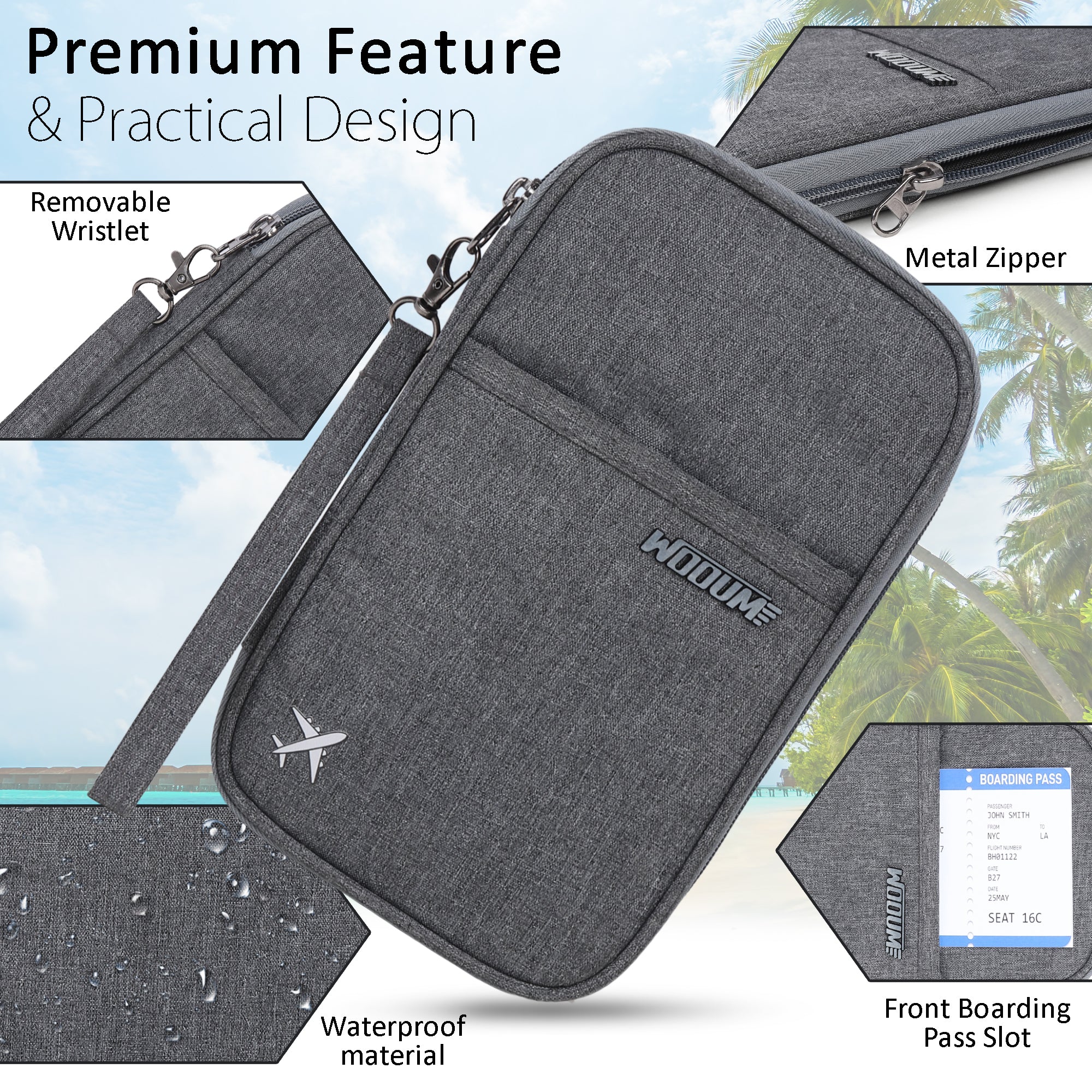 Passport Holder Boarding Pass Holder & Pen Holder