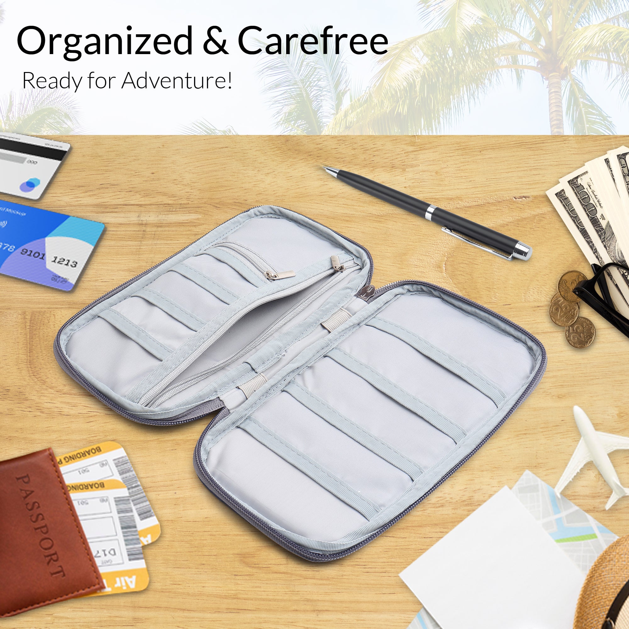 Passport Holder Boarding Pass Holder & Pen Holder