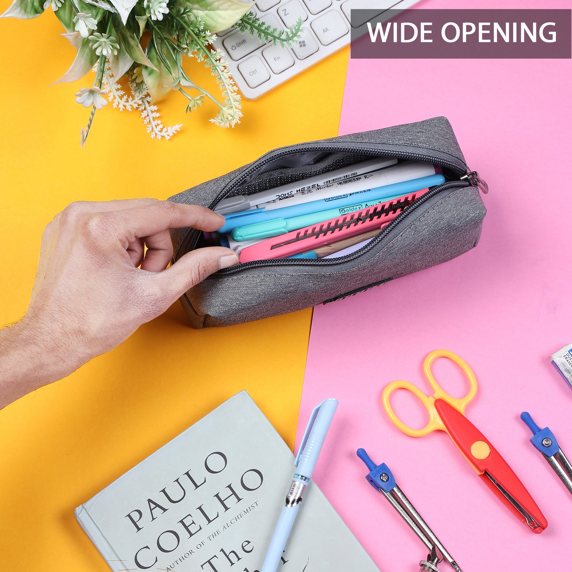 Stationary Holder, Pouch for Pen Pencil & Cosmetics