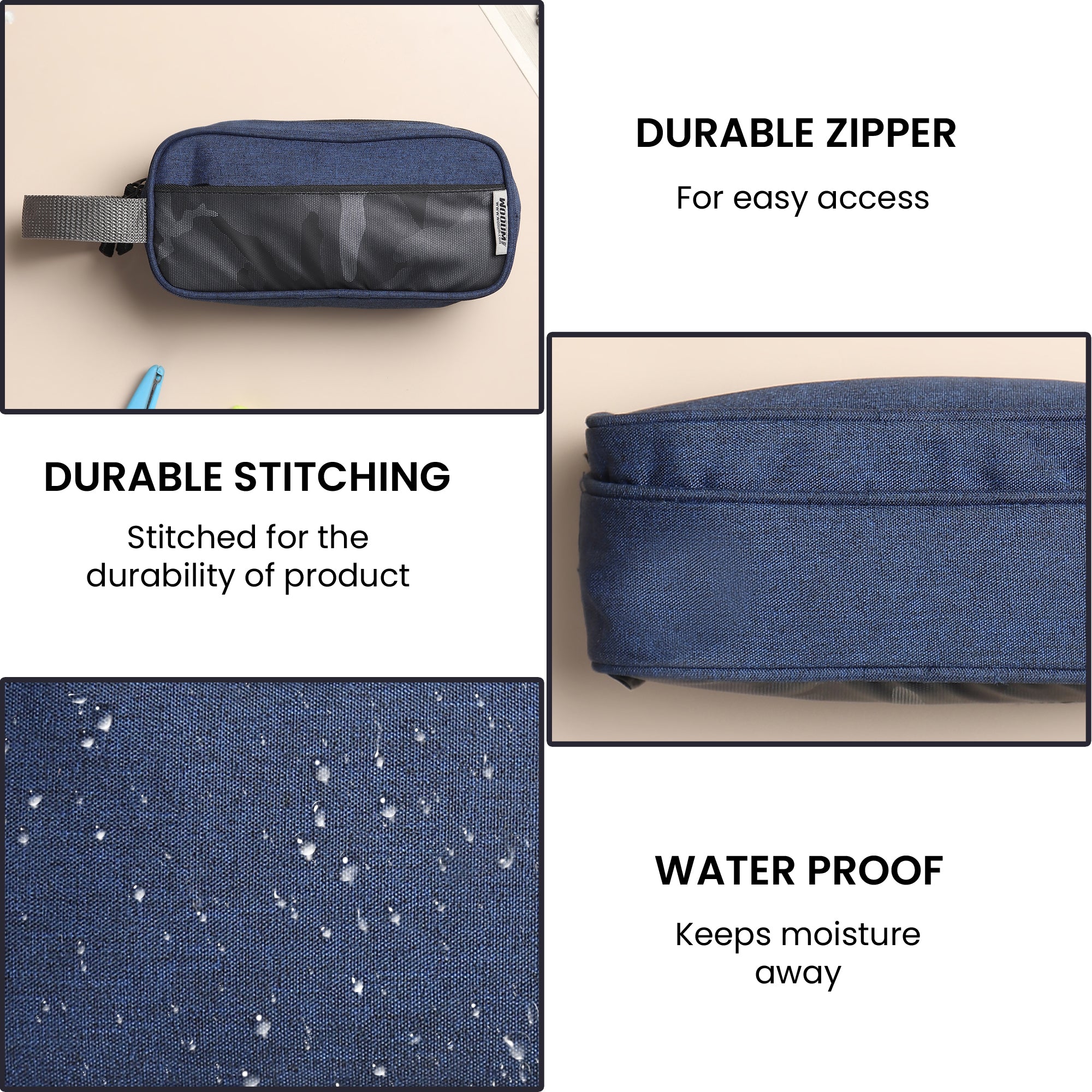 Pencil Case for Girls Boys Navy Blue