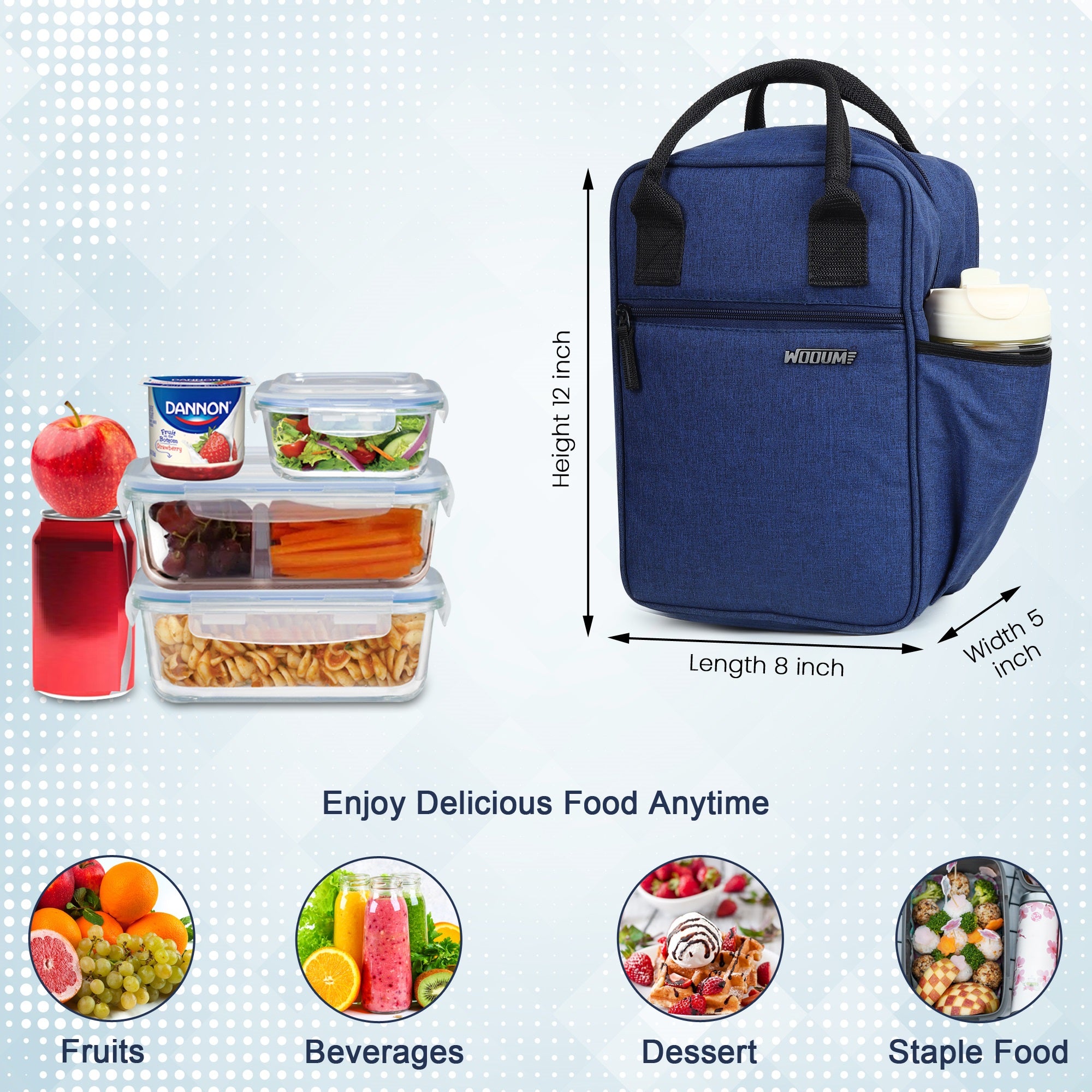 Insulated Lunch Bag for Office & Travel