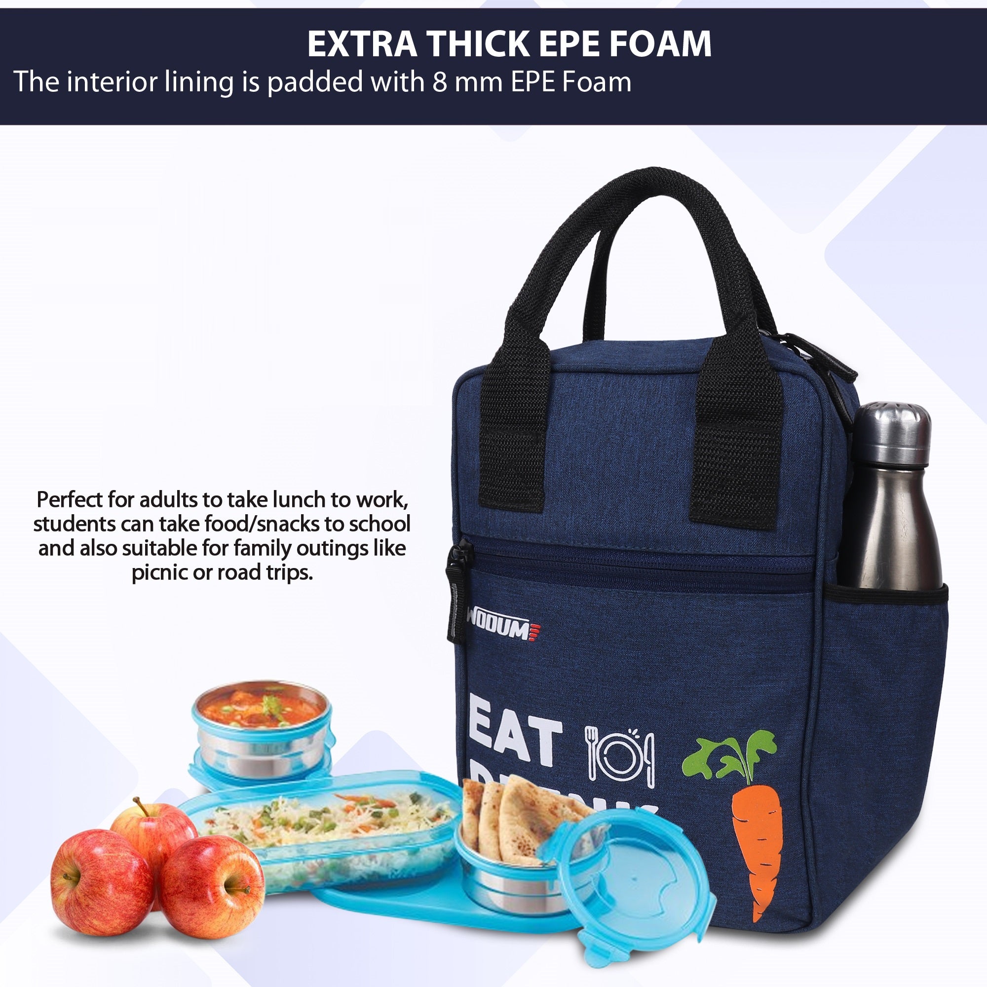 Stylist Lunch Bag Tiffin Bag Travel Lunch Pouch Food Storage