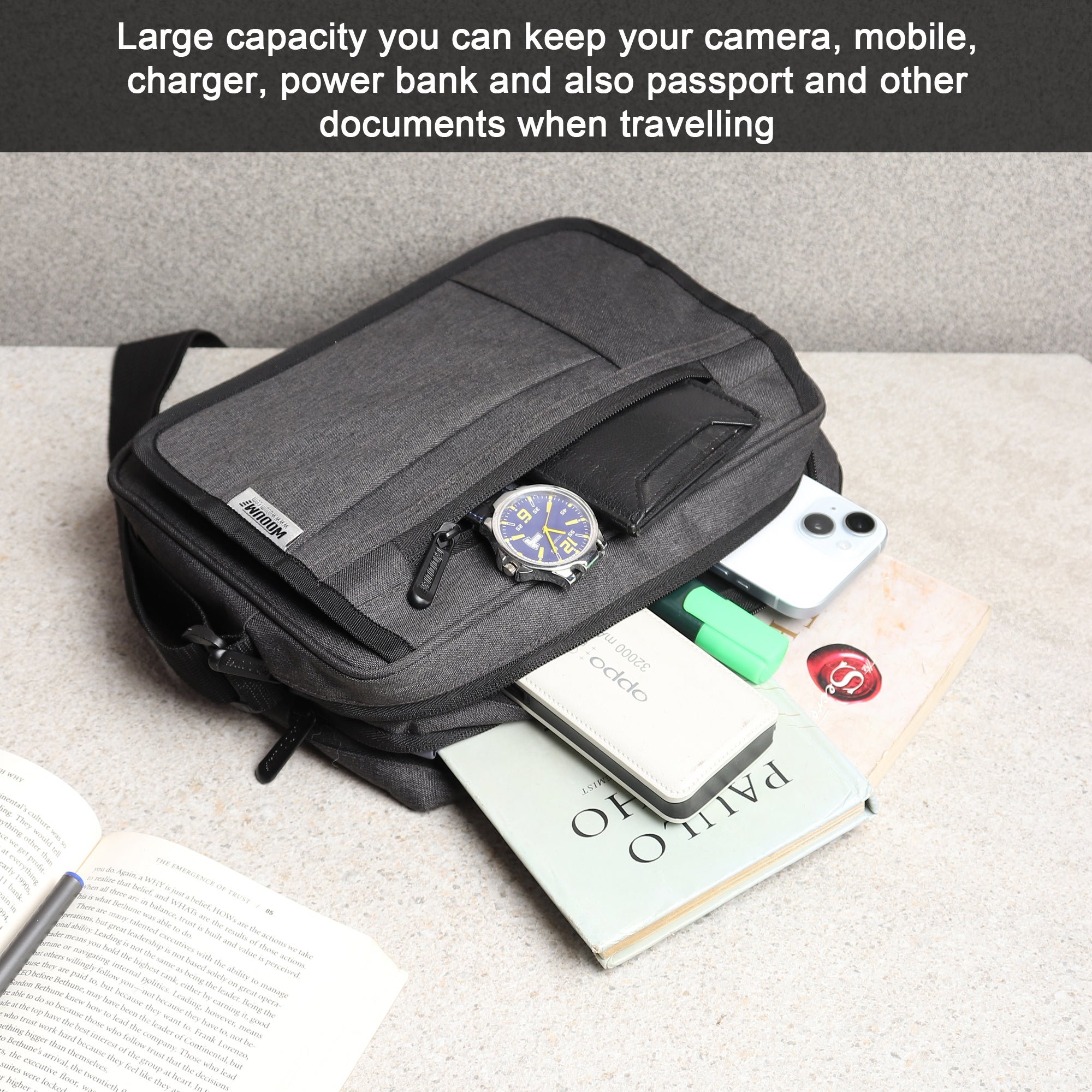 Sling Cross Body Travel Side Bag 2035 – Wooum - Bags, Organizer