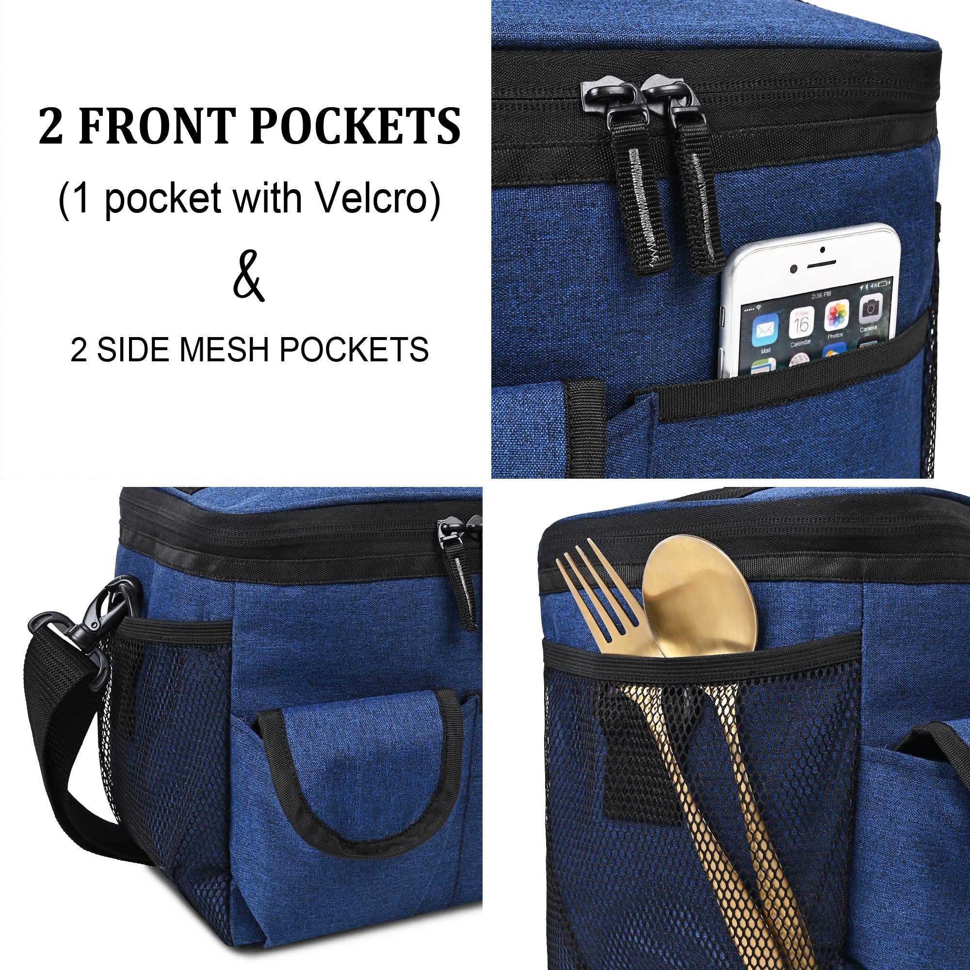 Lunch Bag Picnic Bag Travel Lunch Pouch Shoulder Strap