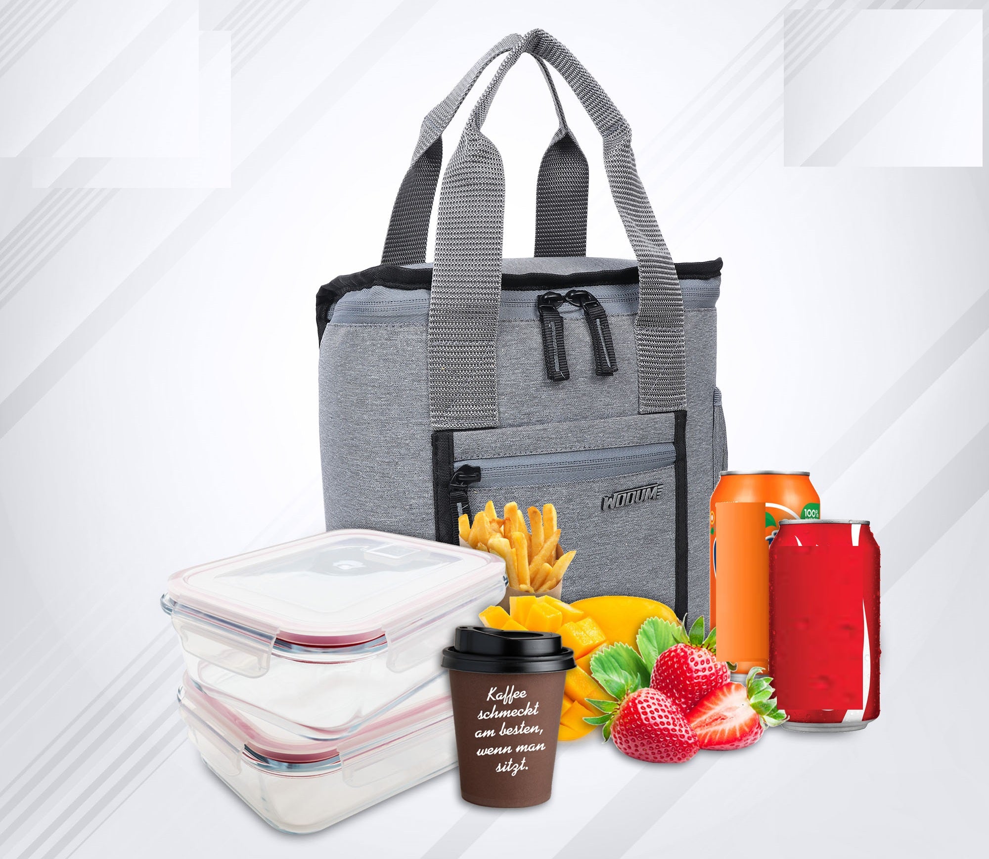 Expandable Lunch Bag , Tiffin Bag , Picnic Bag