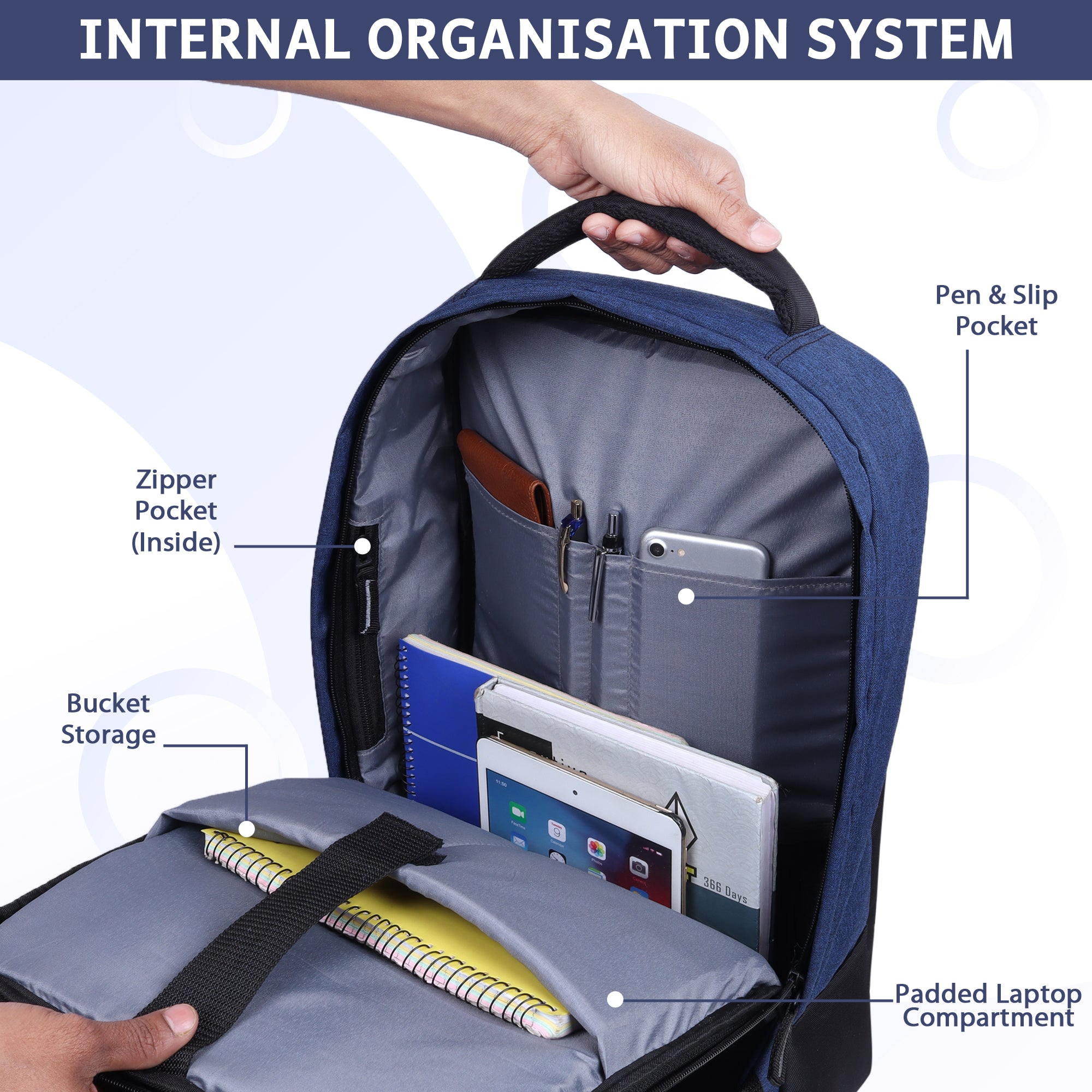 15.6 Inch Anti-Theft Laptop Backpack With USB