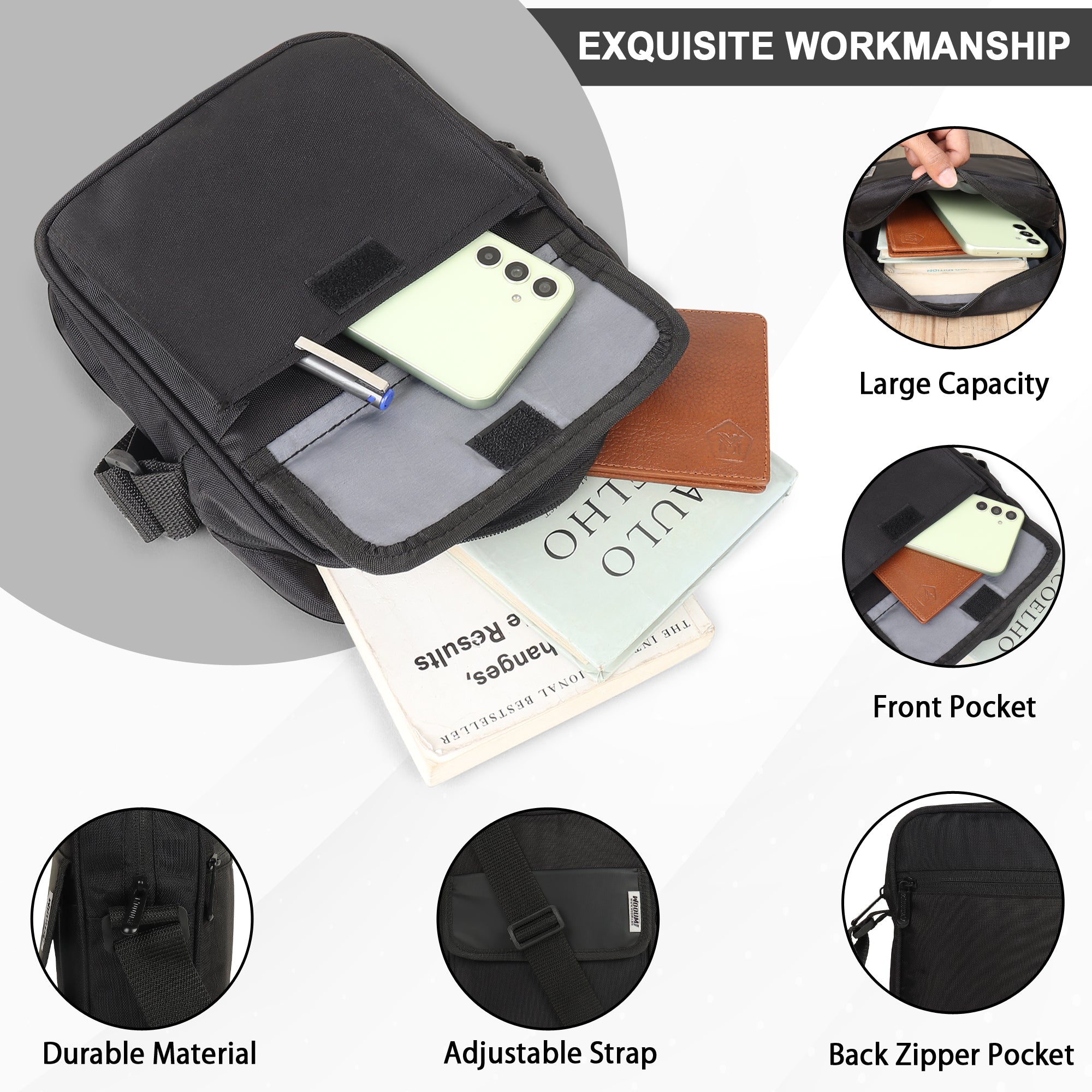 Men's Crossbody Shoulder Sling Bag