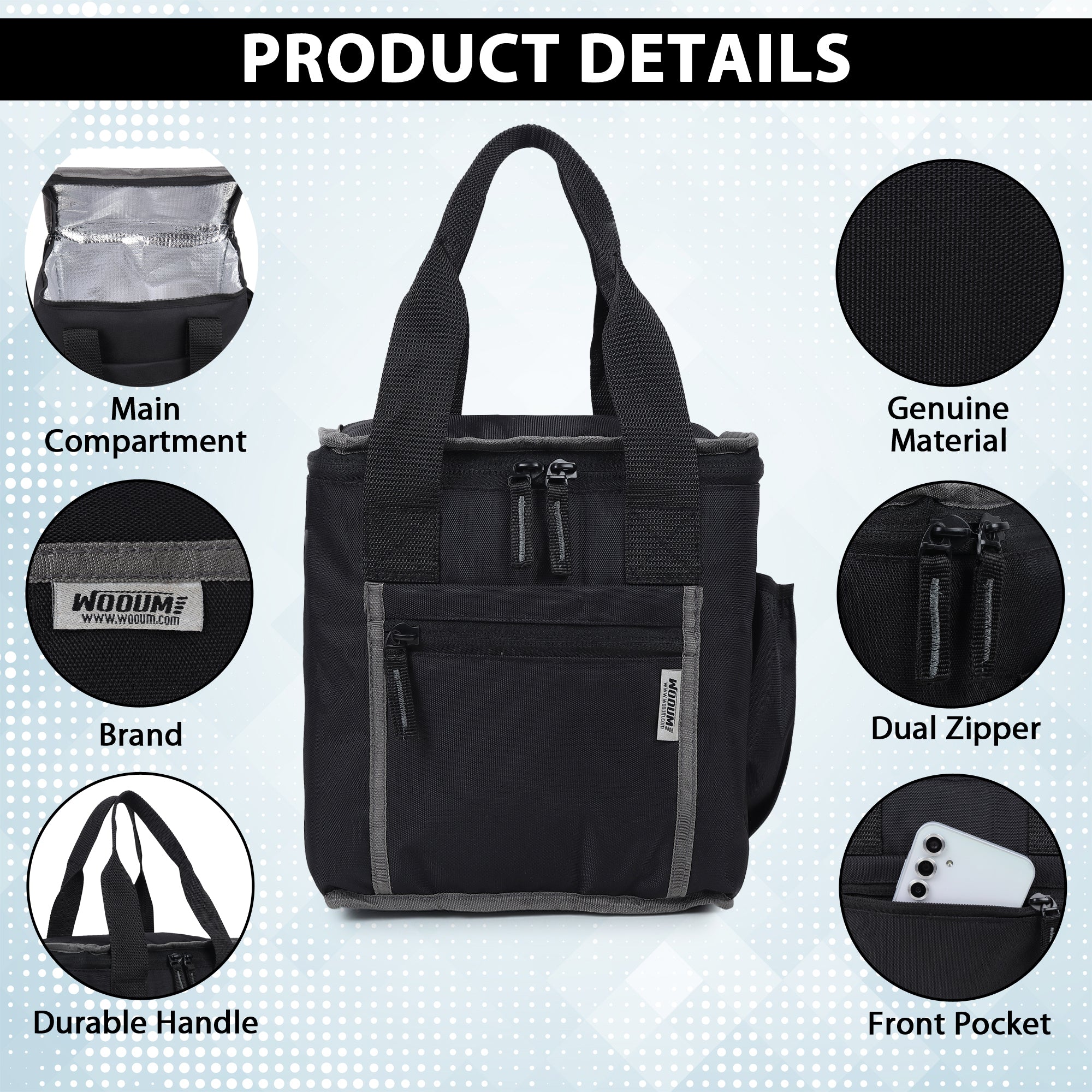 Lunch Tiffin Bag, Travel Lunch holder ,Food Storage