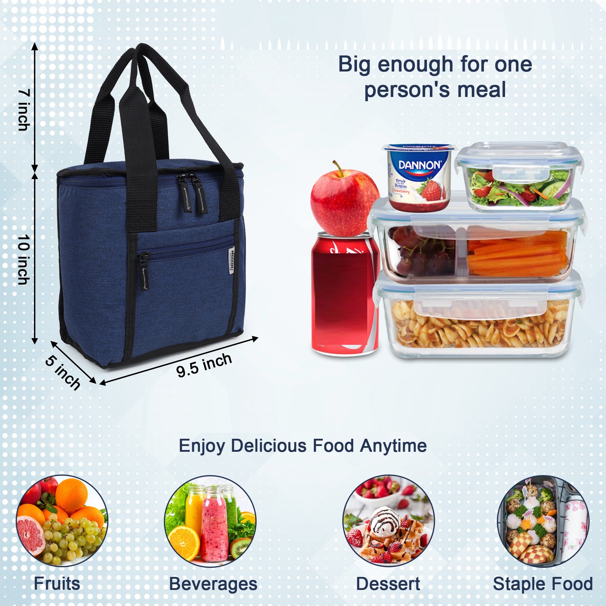 Lunch Tiffin Bag, Travel Lunch holder ,Food Storage