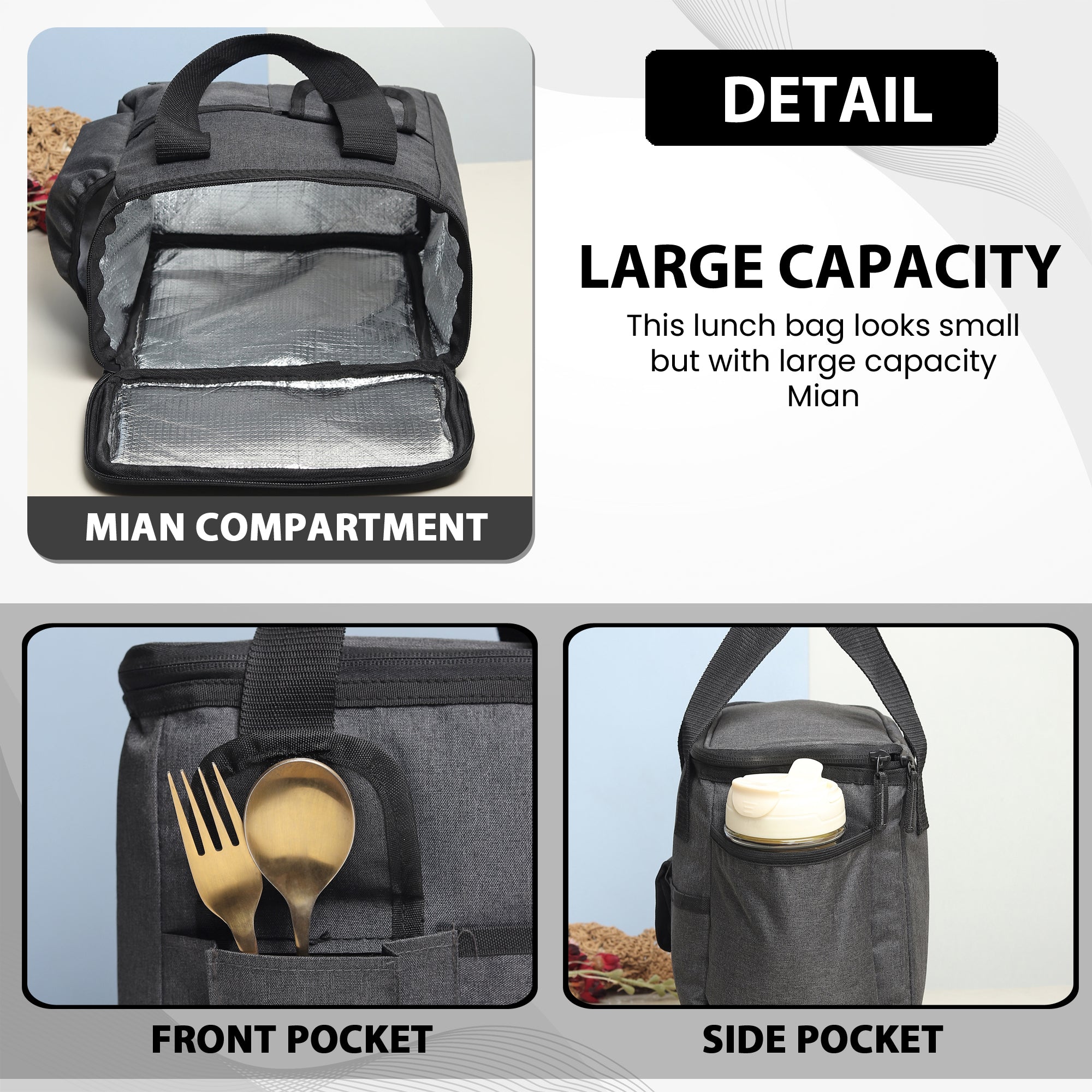 Large Size Lunch Bag Insulated