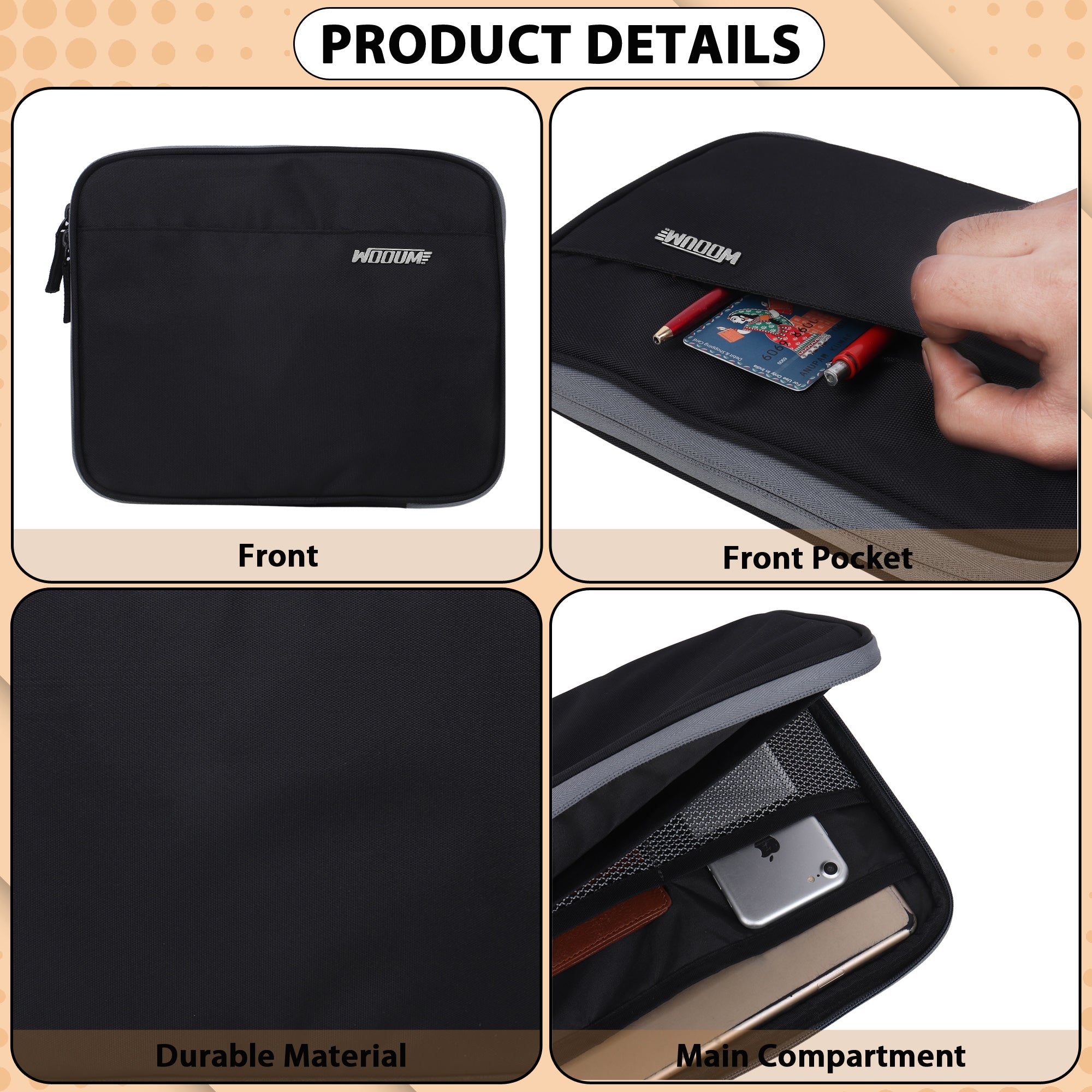 Table Sleeve And Document Organizer Pouch Case