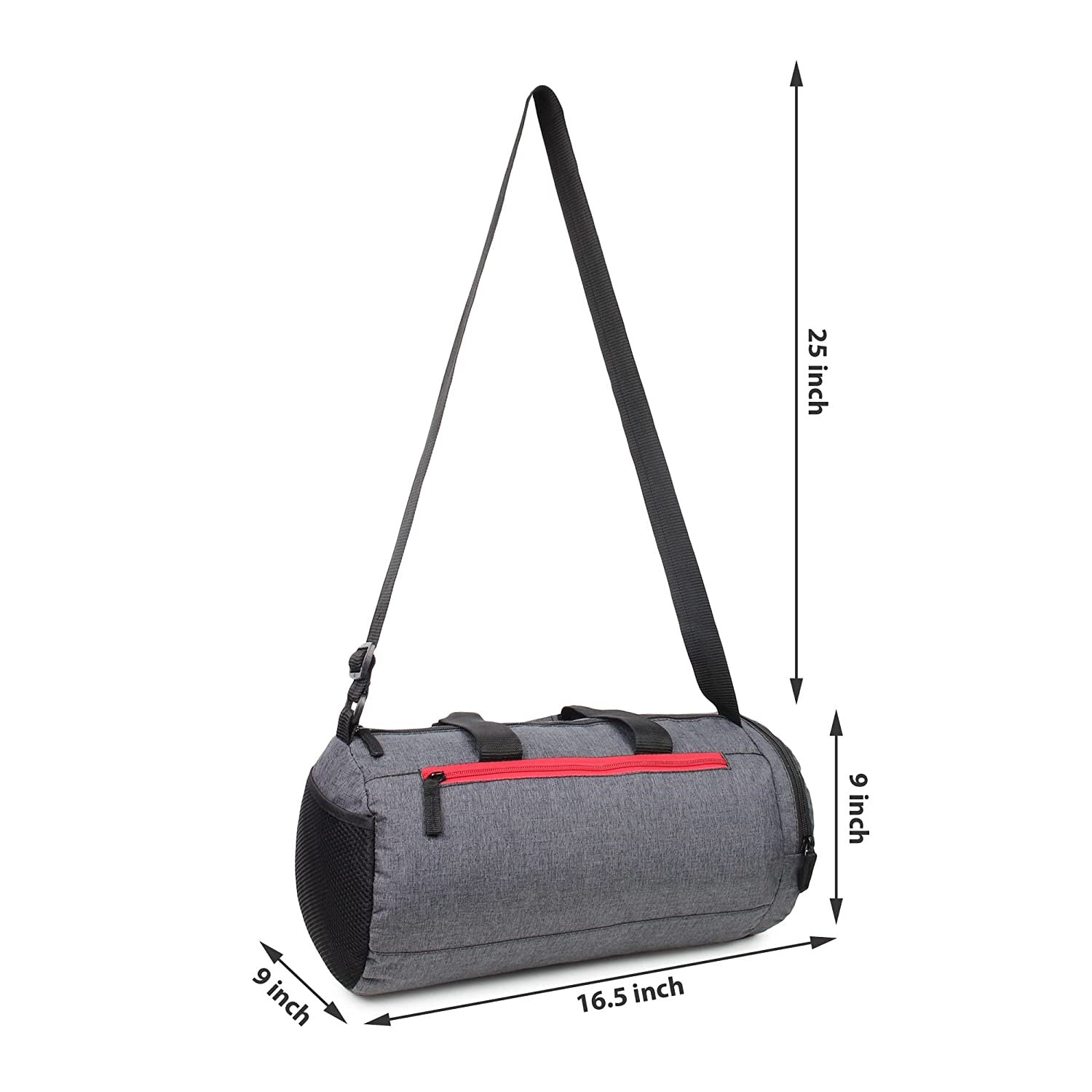 16 Inch Sport Gym Bag with Shoes Compartment