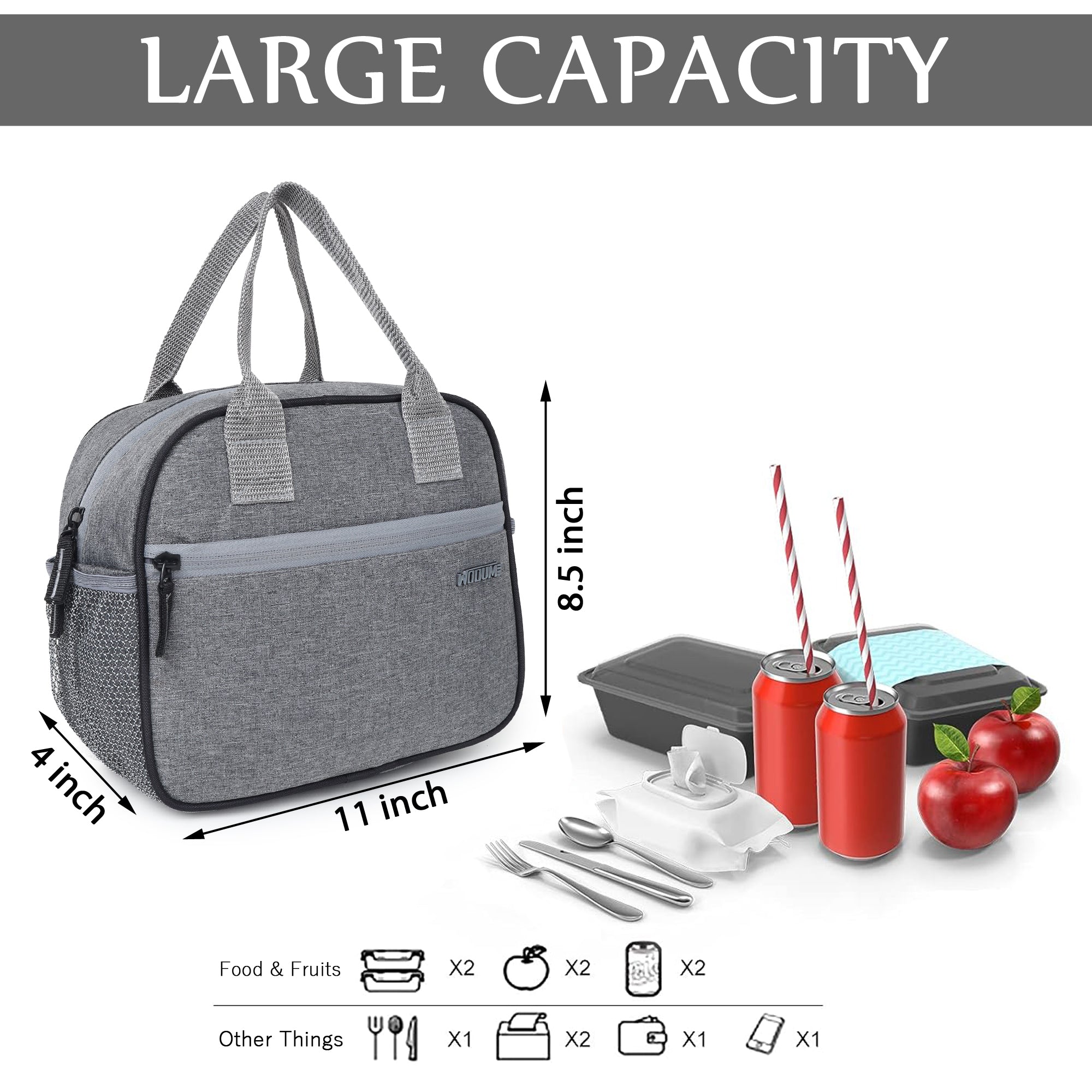 Lunch Tiffin Bag Travel Lunch Holder Bag