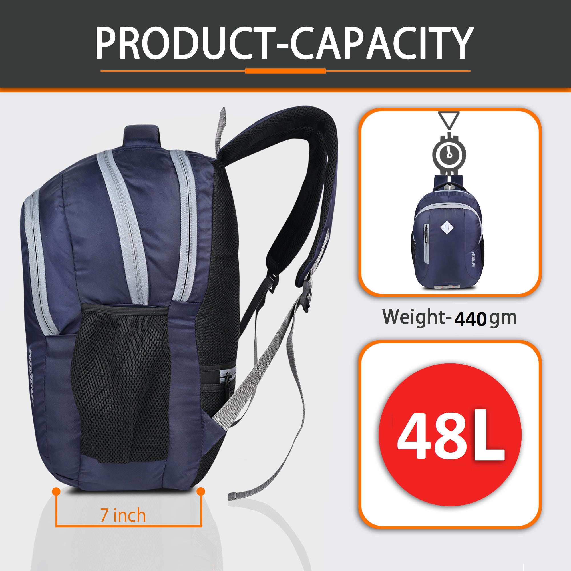 15.6 inch Backpack 48Ltrs bag College and School