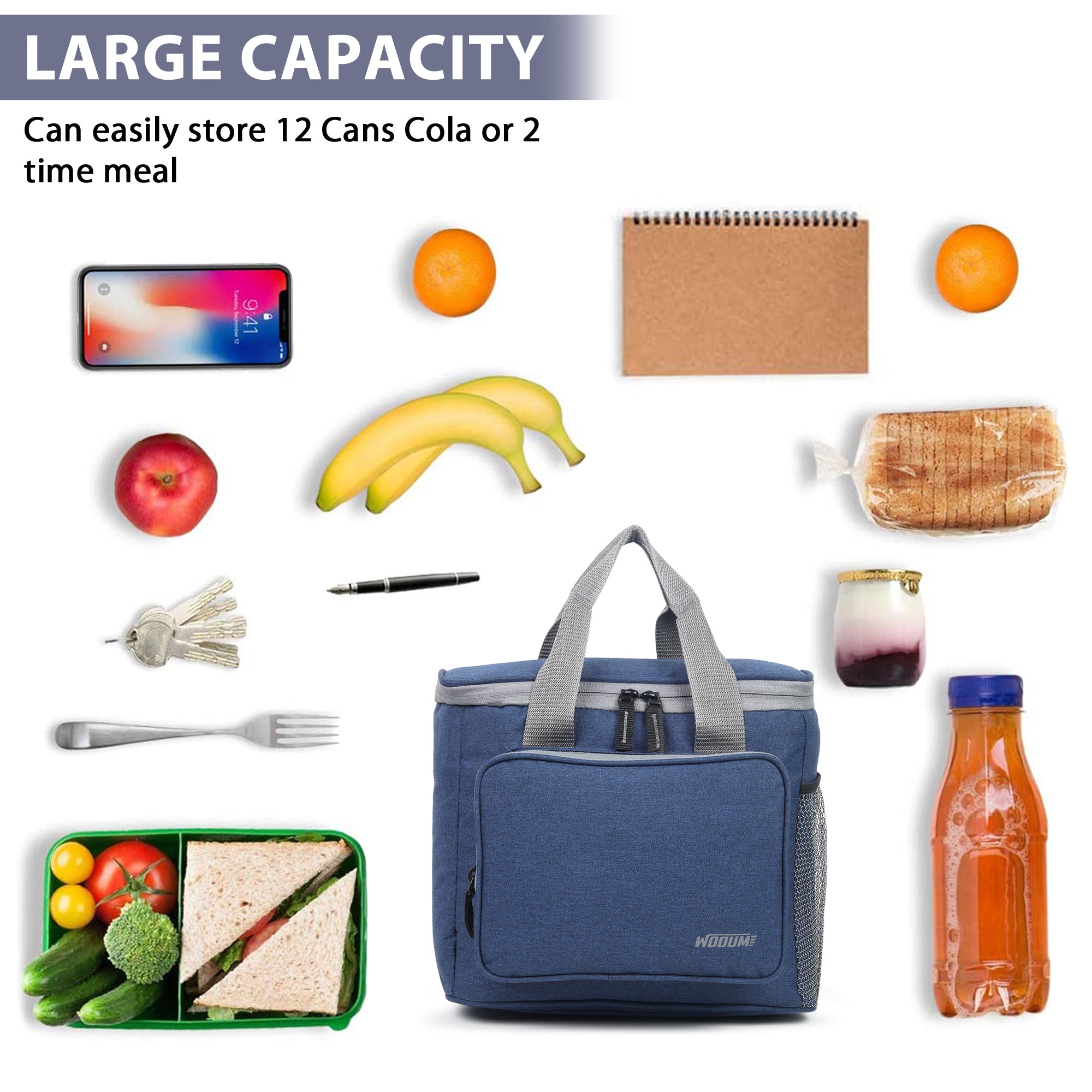 Lunch Bag, Tiffin Bag, Picnic Pouch, Food Storage Bag