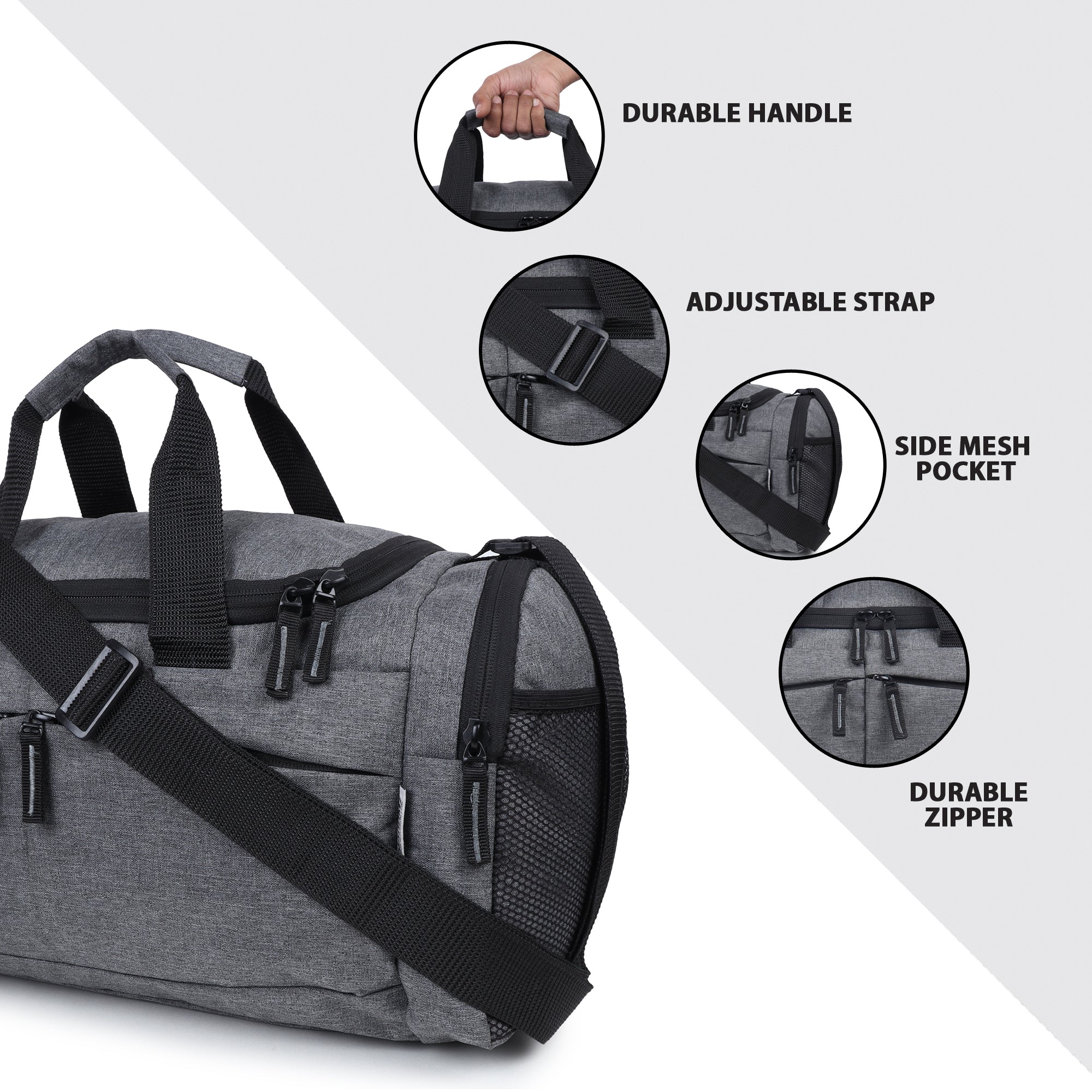 Sports Gym Bag ,Travel Duffel Bag Shoes Compartment