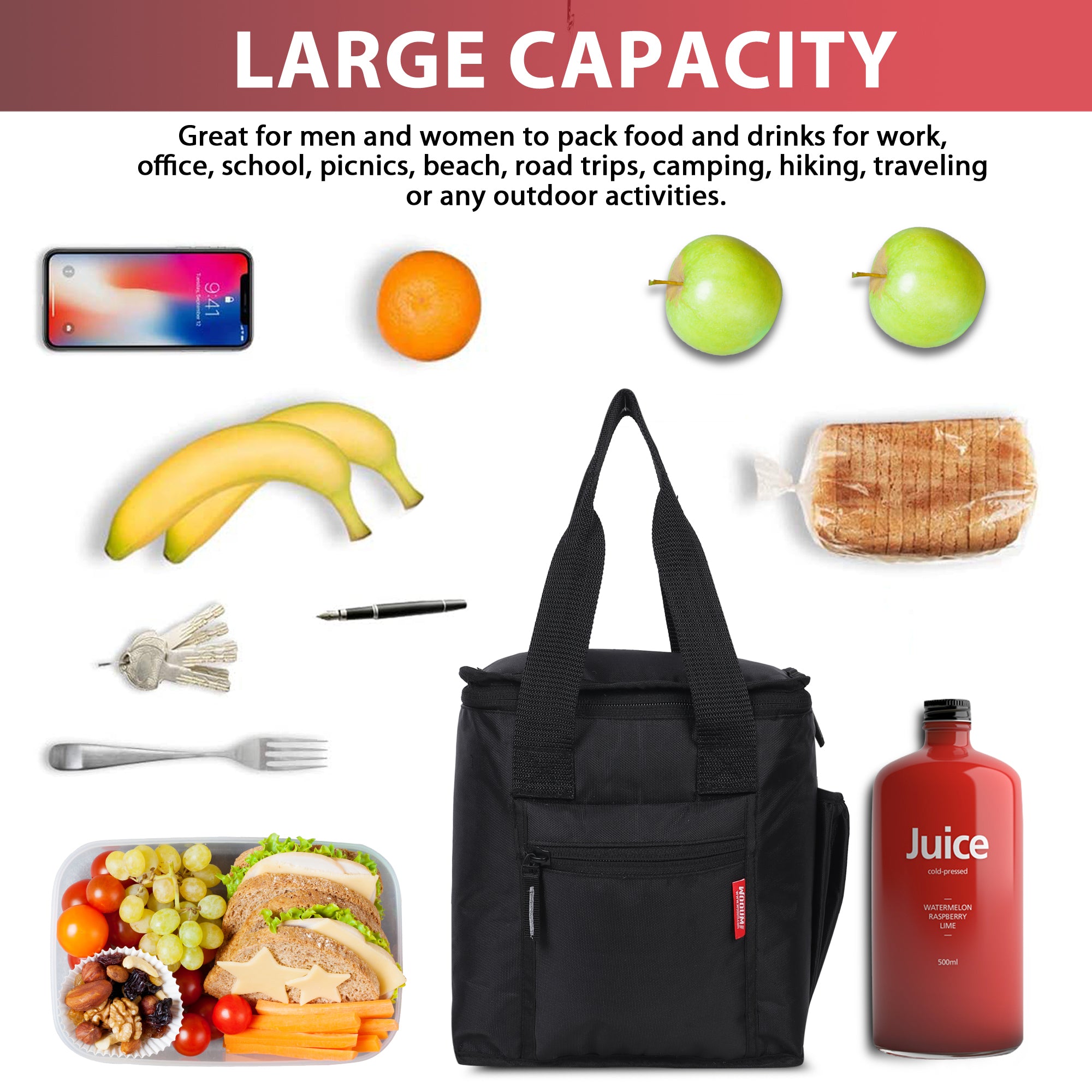 Lunch Tiffin Bag, Travel Lunch holder ,Food Storage