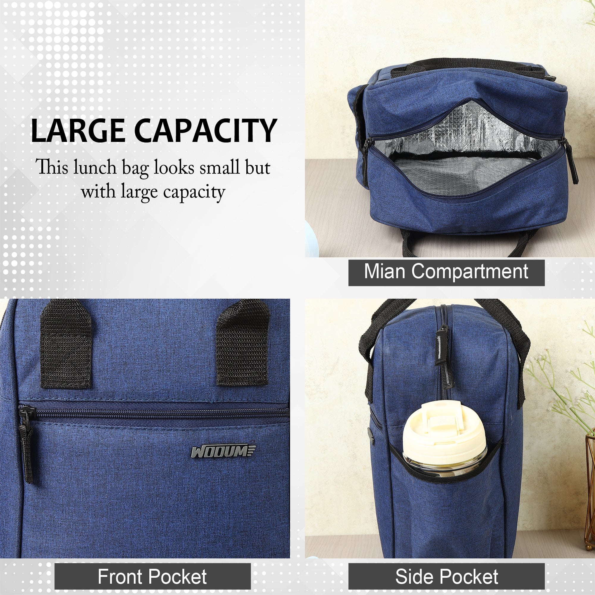 Insulated Lunch Bag for Office & Travel