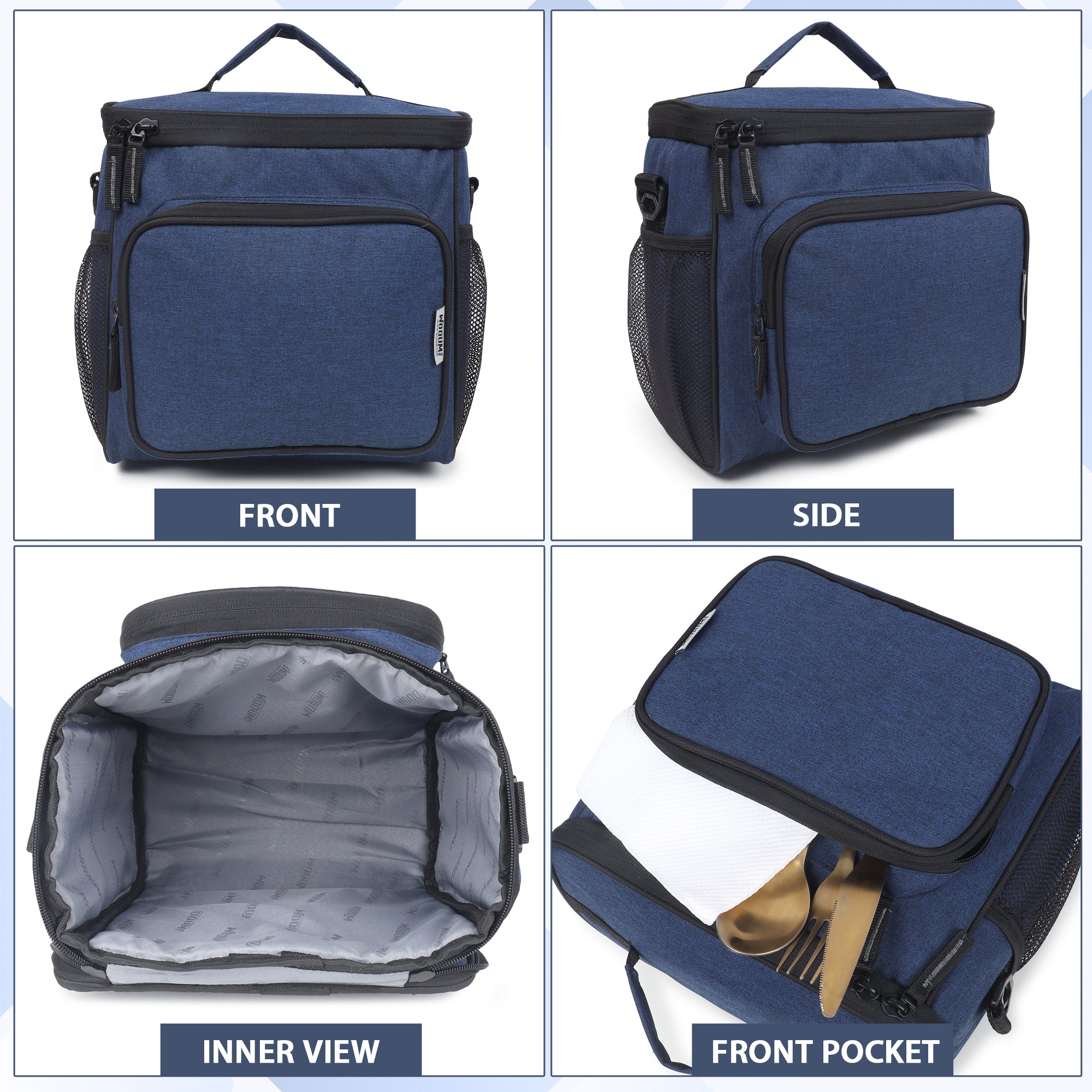 Large Capacity Tiffin Bag with Shoulder Strap