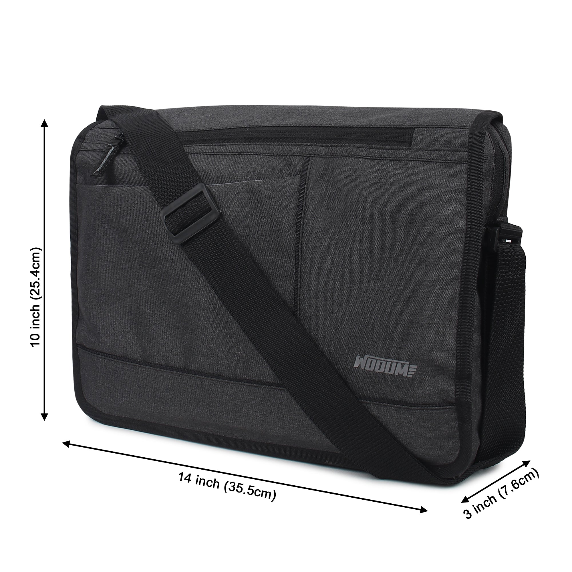 Wooum 14.1 Inch Laptop Sling Side Bag Office Messenger Bag