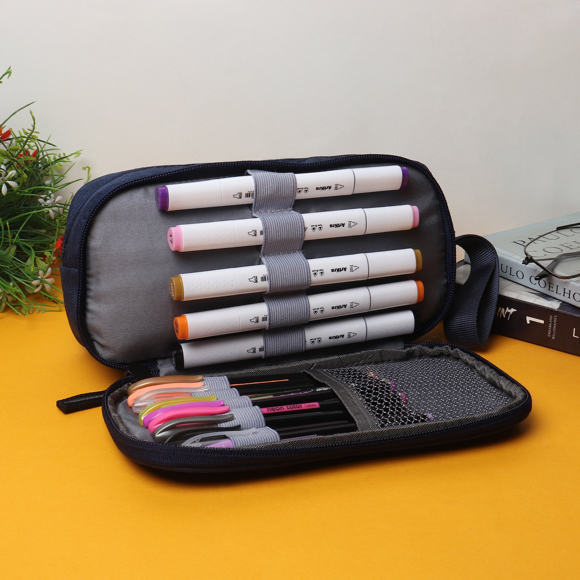 3 Zipper Big Capacity Pencil Case School Supplies