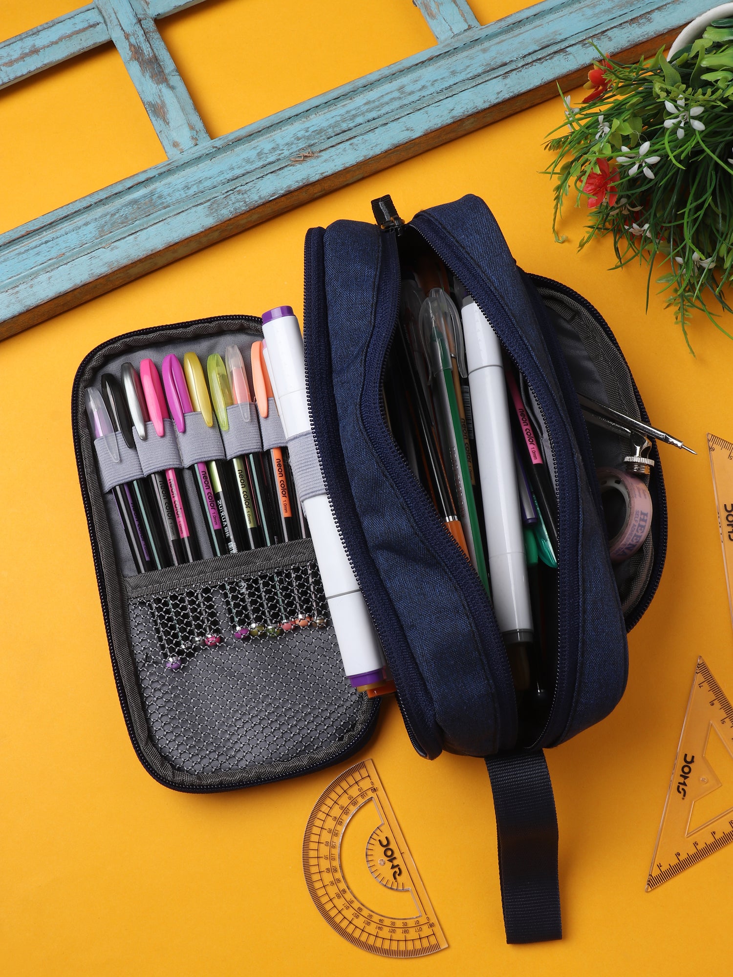 3 Zipper Big Capacity Pencil Case School Supplies