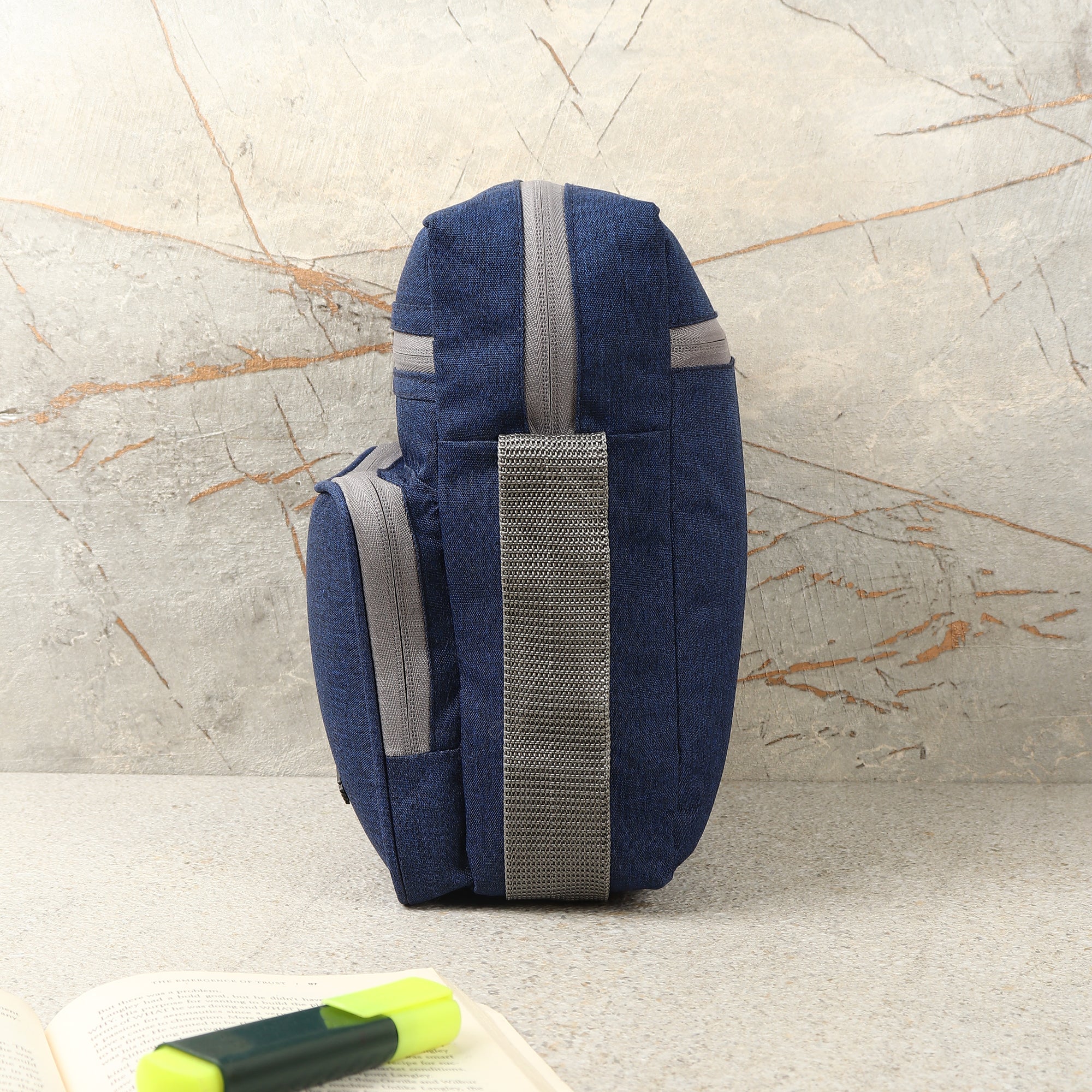 Cross Body Bag with Pen Organizer & Shoulder Strap