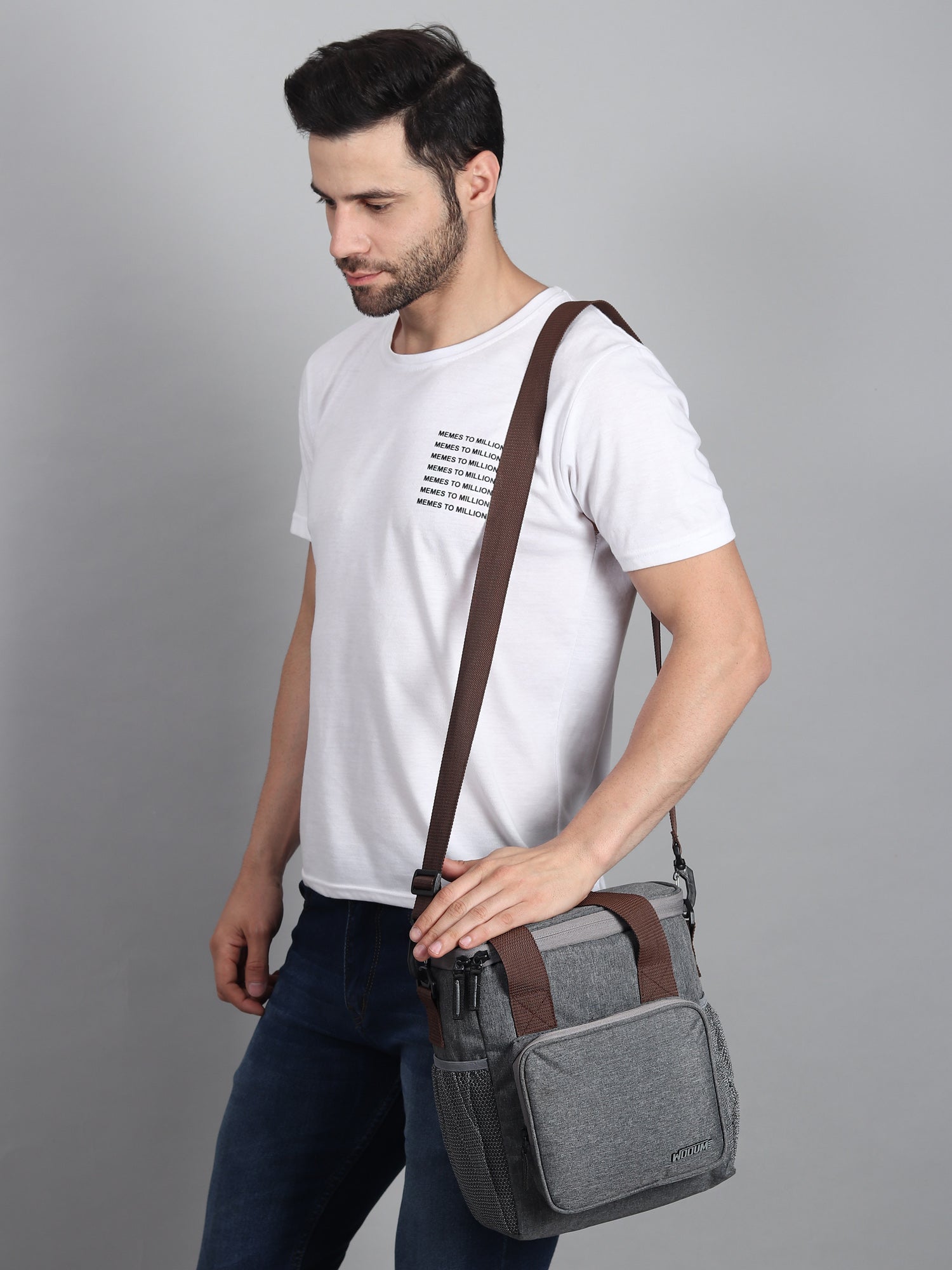 Tiffin Bag with Adjustable Shoulder Strap and Handle