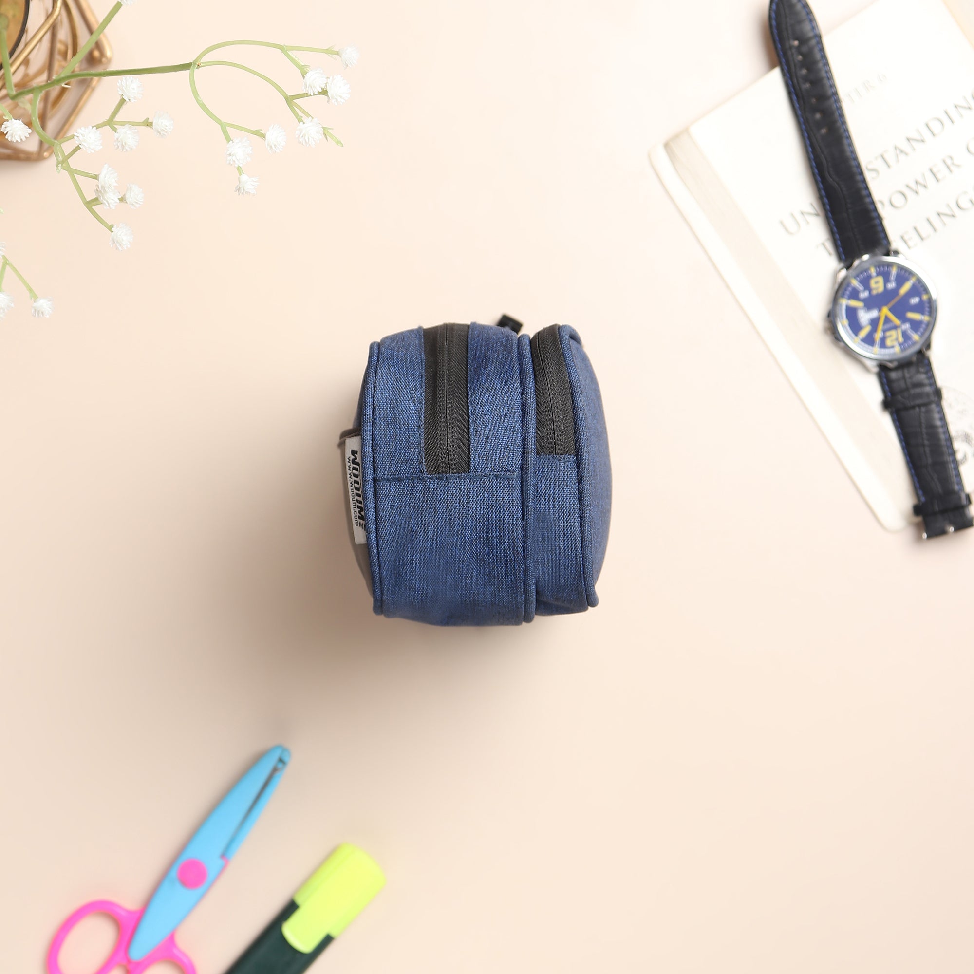 Pencil Case for Girls Boys Navy Blue