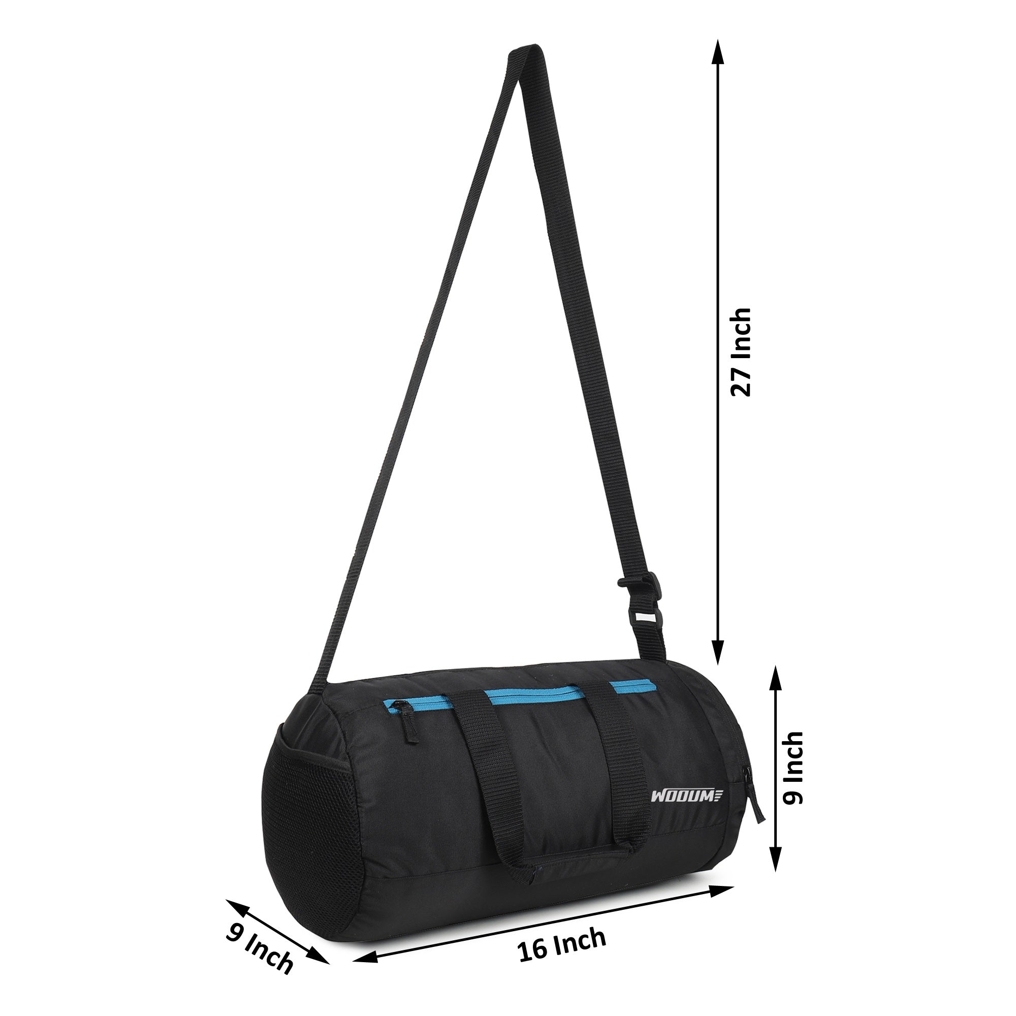 16 Inch Sport Gym Bag with Shoes Compartment