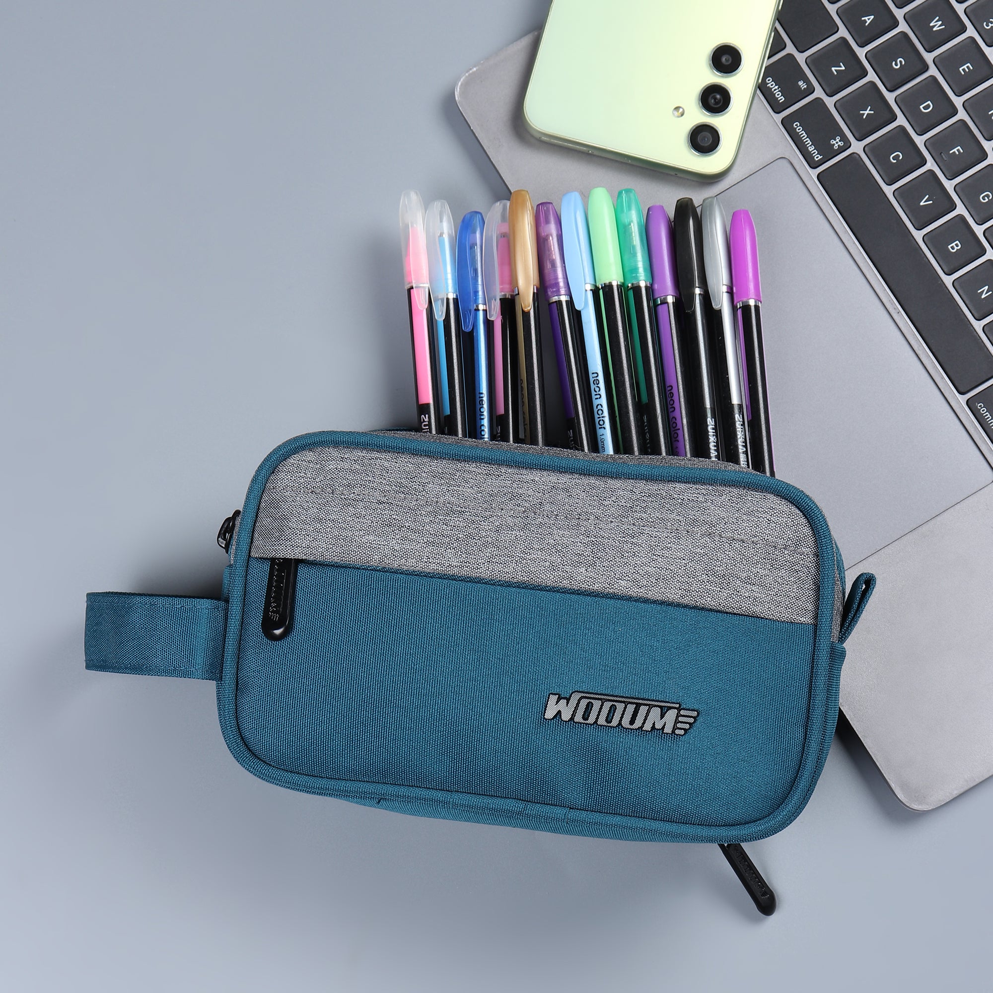 3 Zip High Capacity Pen Case Bag Stationery Pouch