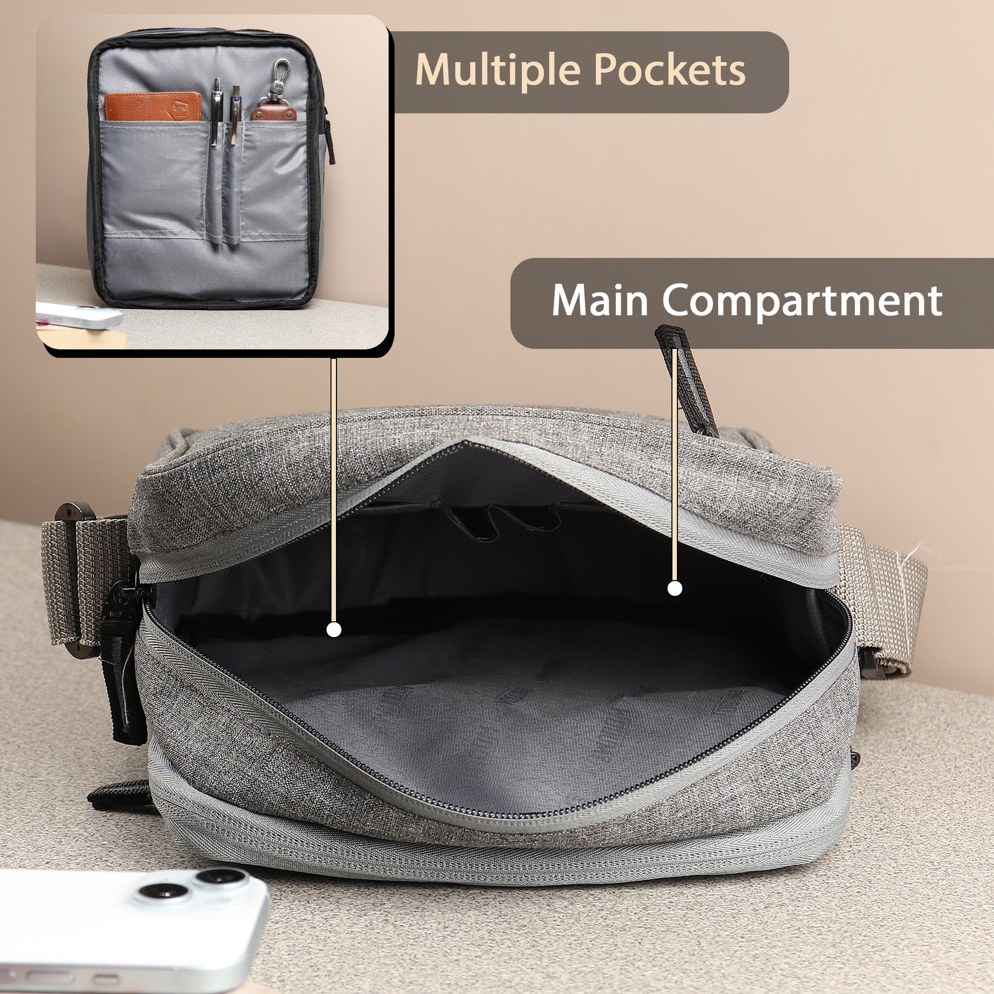 Sling Bag Cross Body Bag Messenger Bag Shoulder Strap