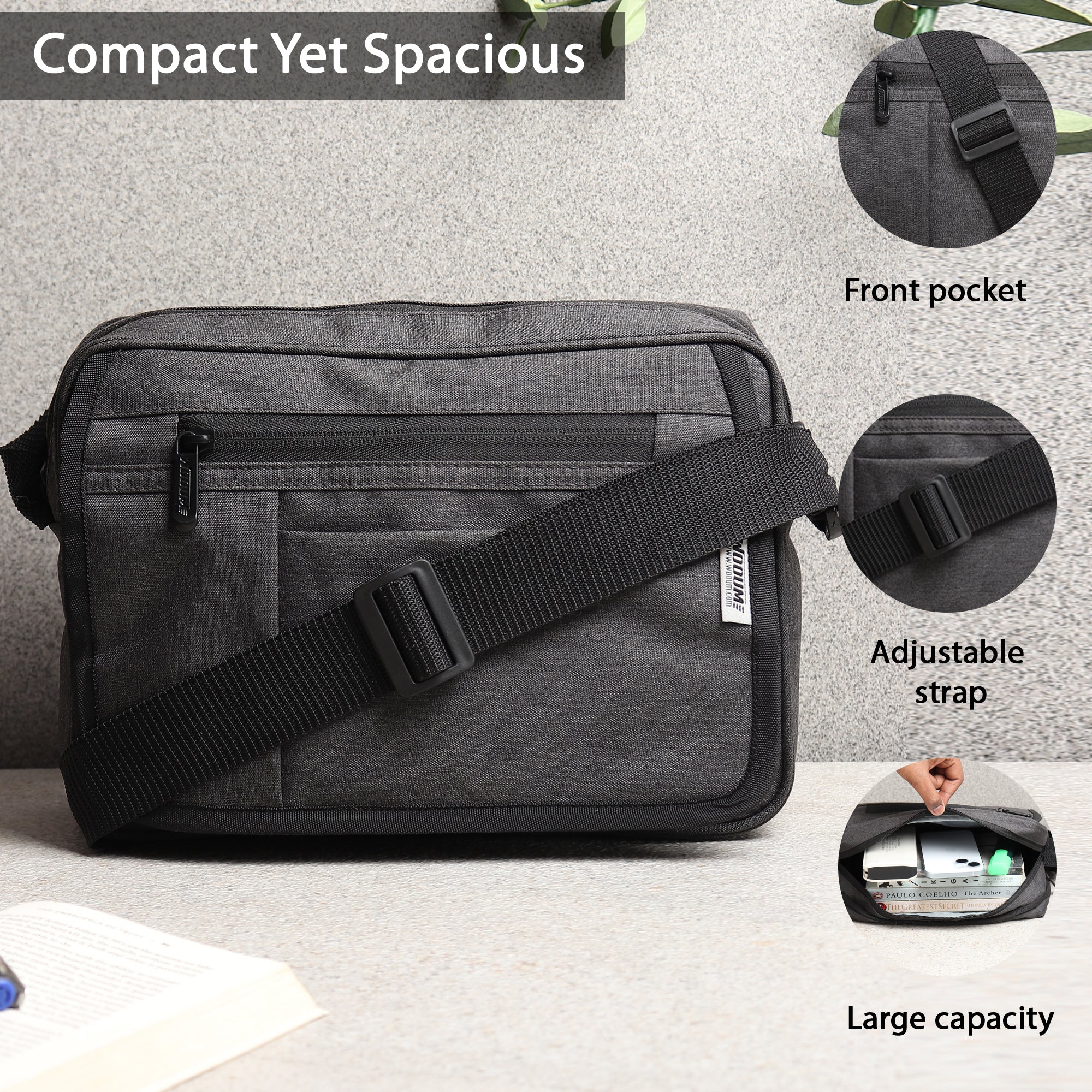 Sling Cross Body Travel Side Bag 2035 – Wooum - Bags, Organizer