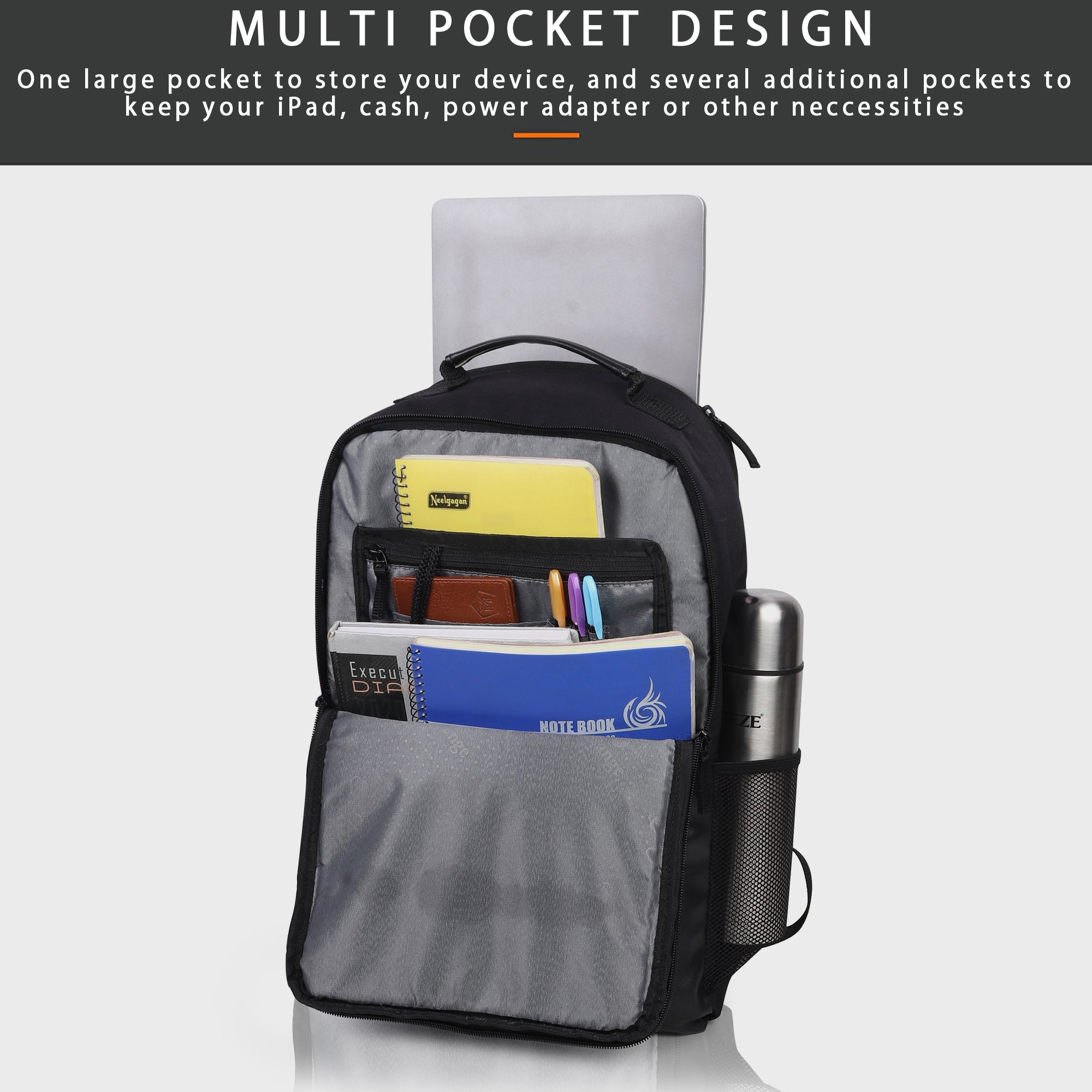 Checkers Premium Travel Duffel Bag Separate Laptop Compartment