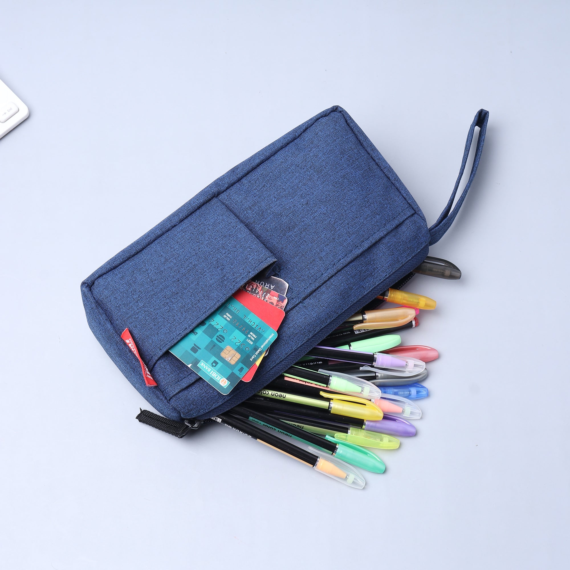 Buy Wooum Premium Quality Pencil and Pen Pouch for Student School Supplies  I Office Stationery Supplies (Navy Blue) Online at Best Prices in India -  JioMart.